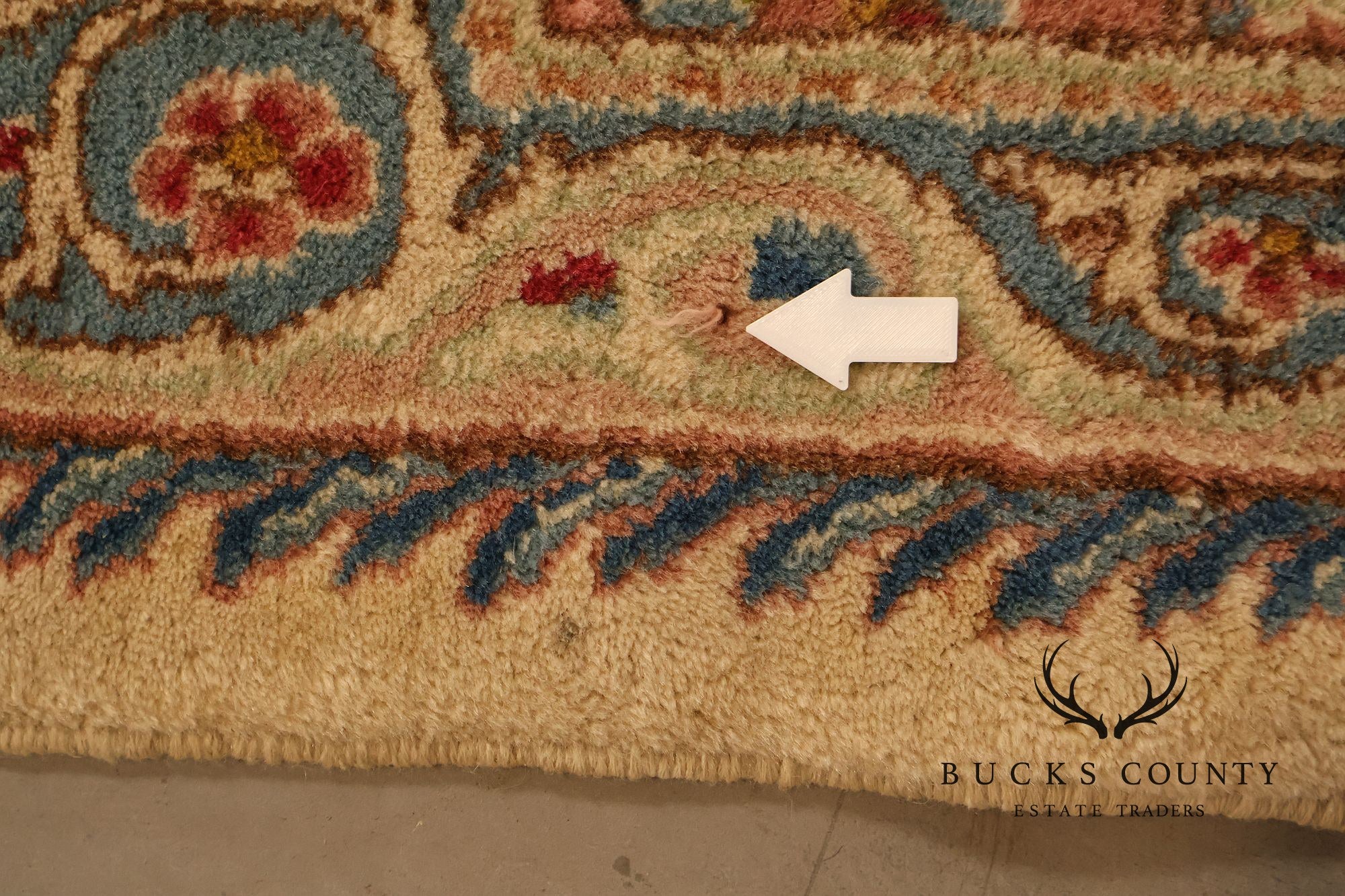 Kirmin Pattern Large Hand Tied 11' x 18' Fringed Area Rug
