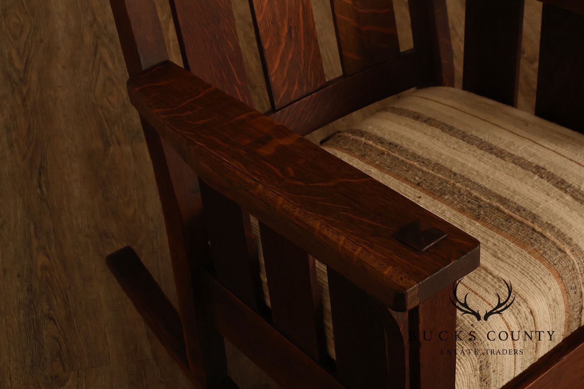 Antique Lifetime Furniture Mission Oak Rocking Chair