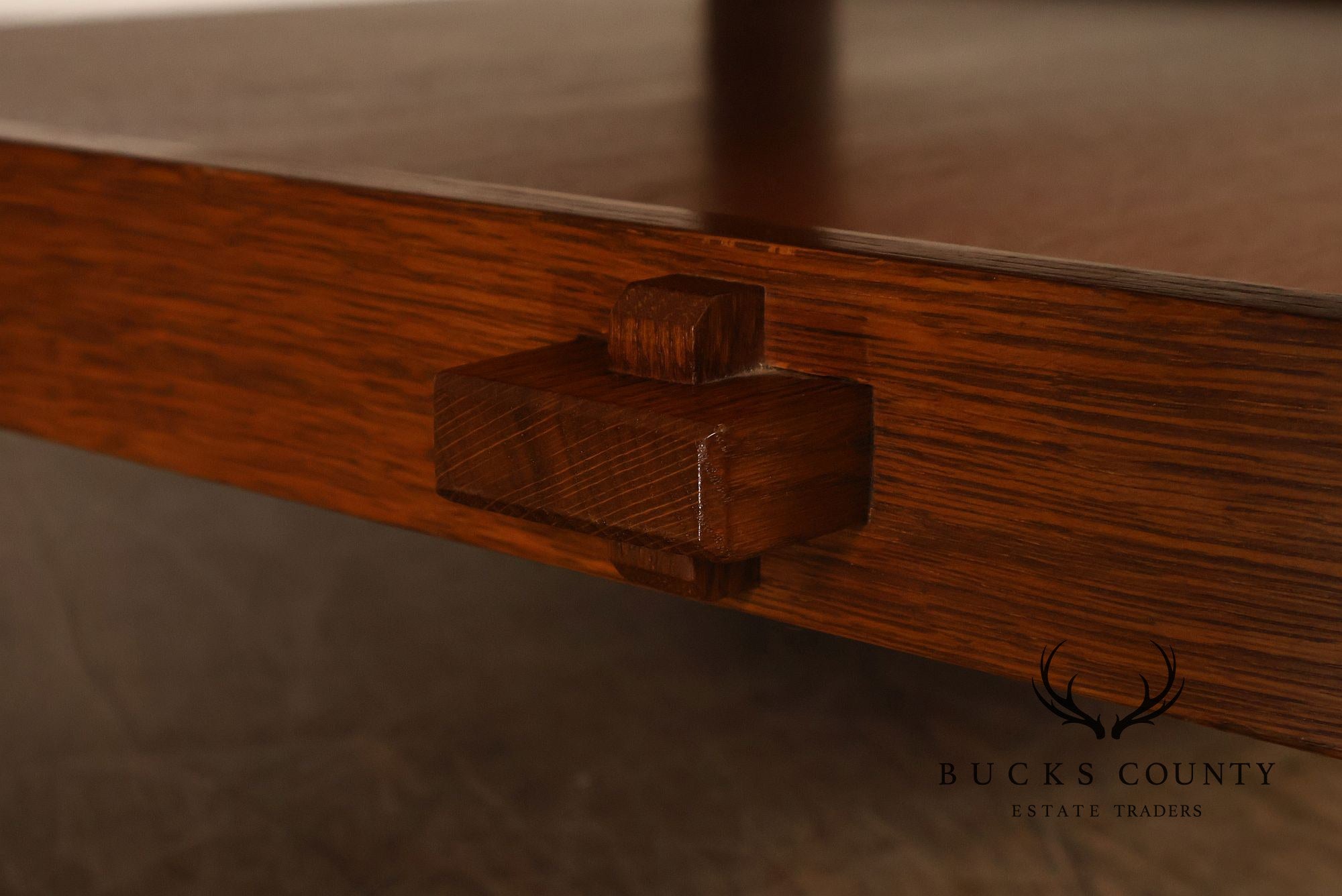 Stickley Mission Collection Tile Top Square Oak Coffee Table