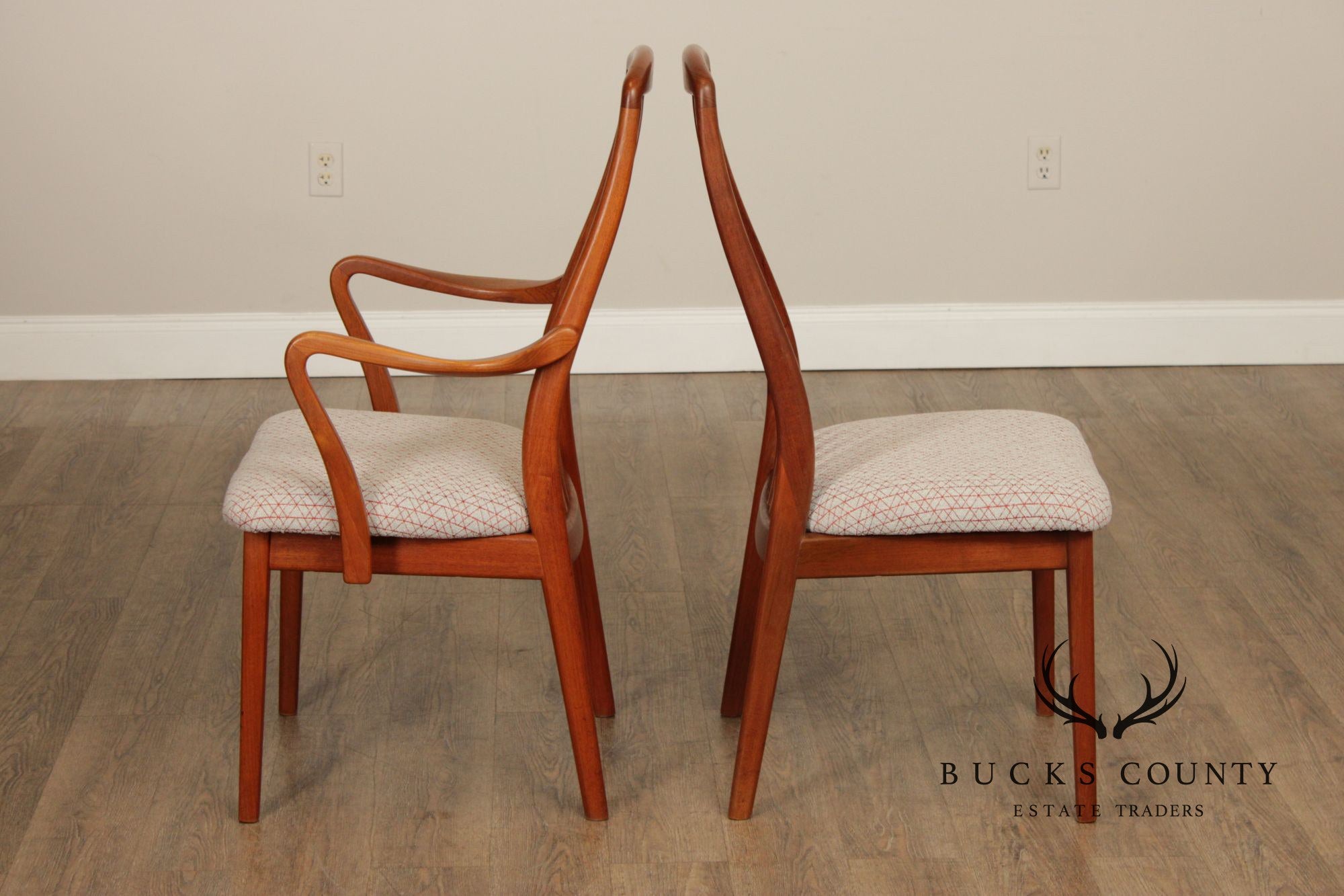 Preben Schou Danish Modern Set of Eight Teak Dining Chairs