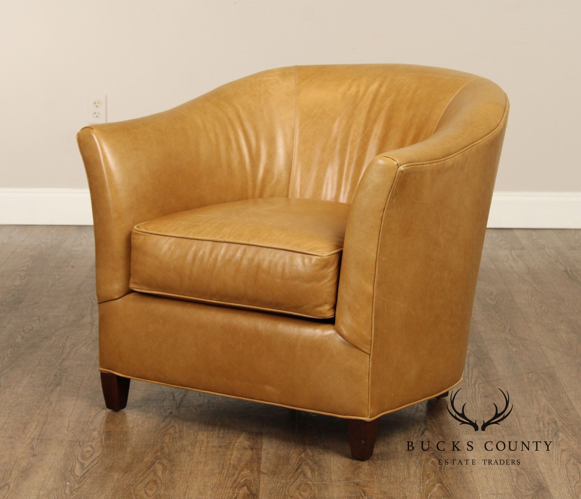 C.R. Laine Leather Club Chair