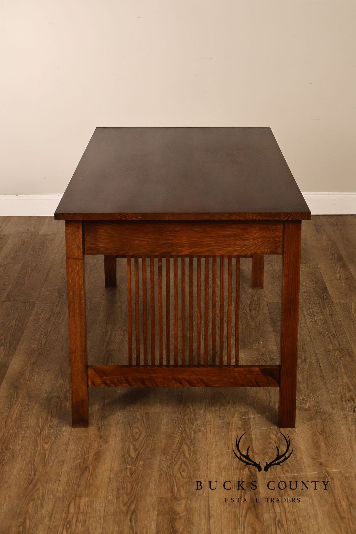 Stickley Mission Collection Oak Three-Drawer Writing Desk