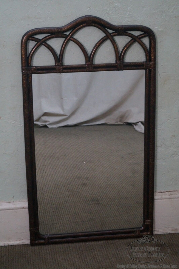 Drexel Heritage "Malay" Collection Faux Bamboo Painted Wall Mirror