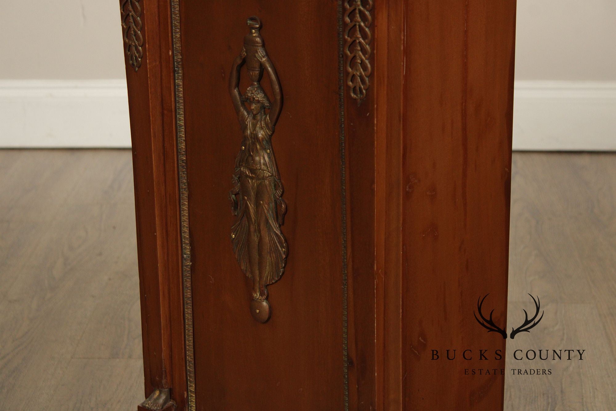 Antique French Marble Top Neoclassical Style Pedestal