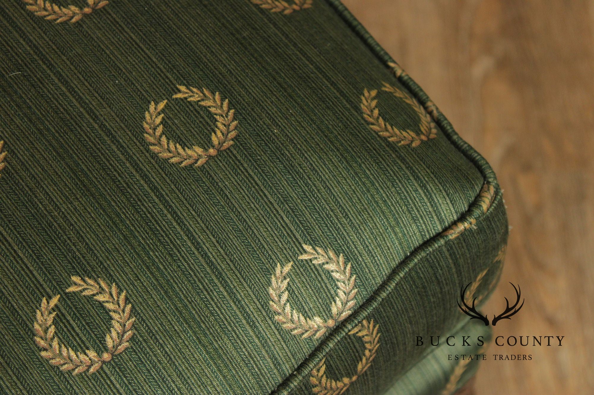 Sherrill Furniture Rococo Style Carved Ottoman