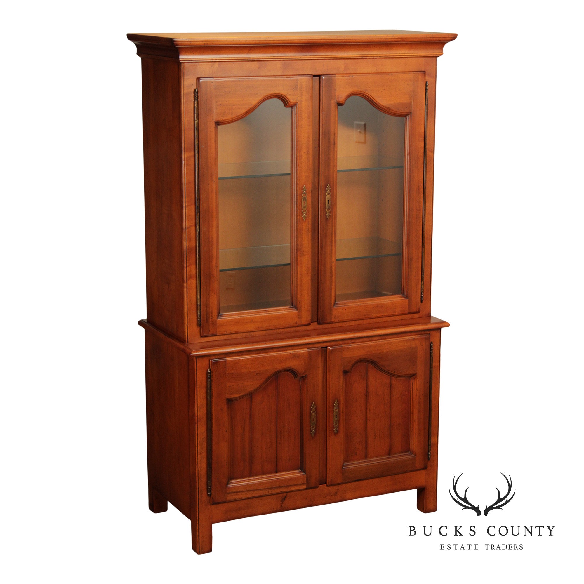 Guido Michele Italian Provincial China Display Cabinet