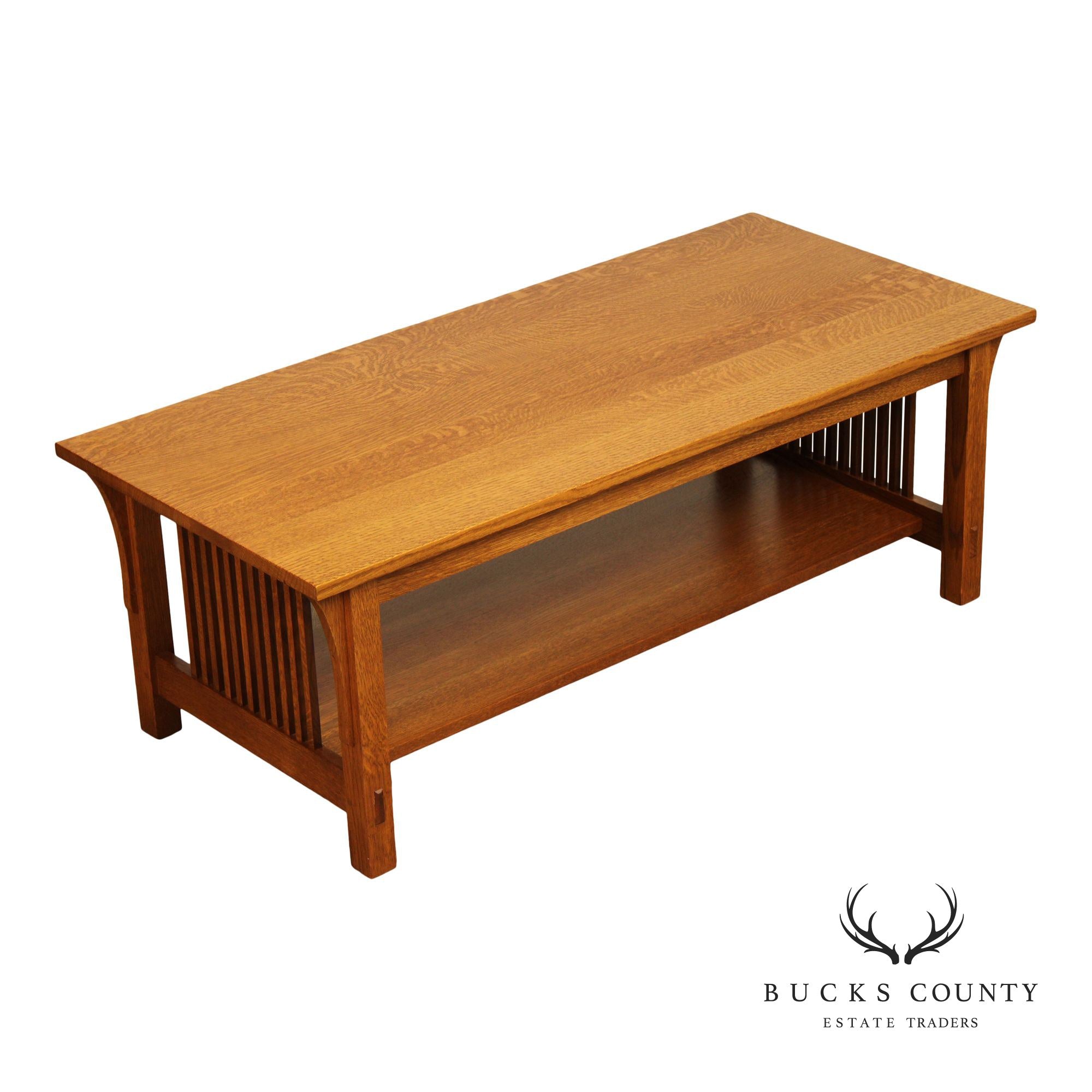 Stickley Mission Collection Oak Coffee Table