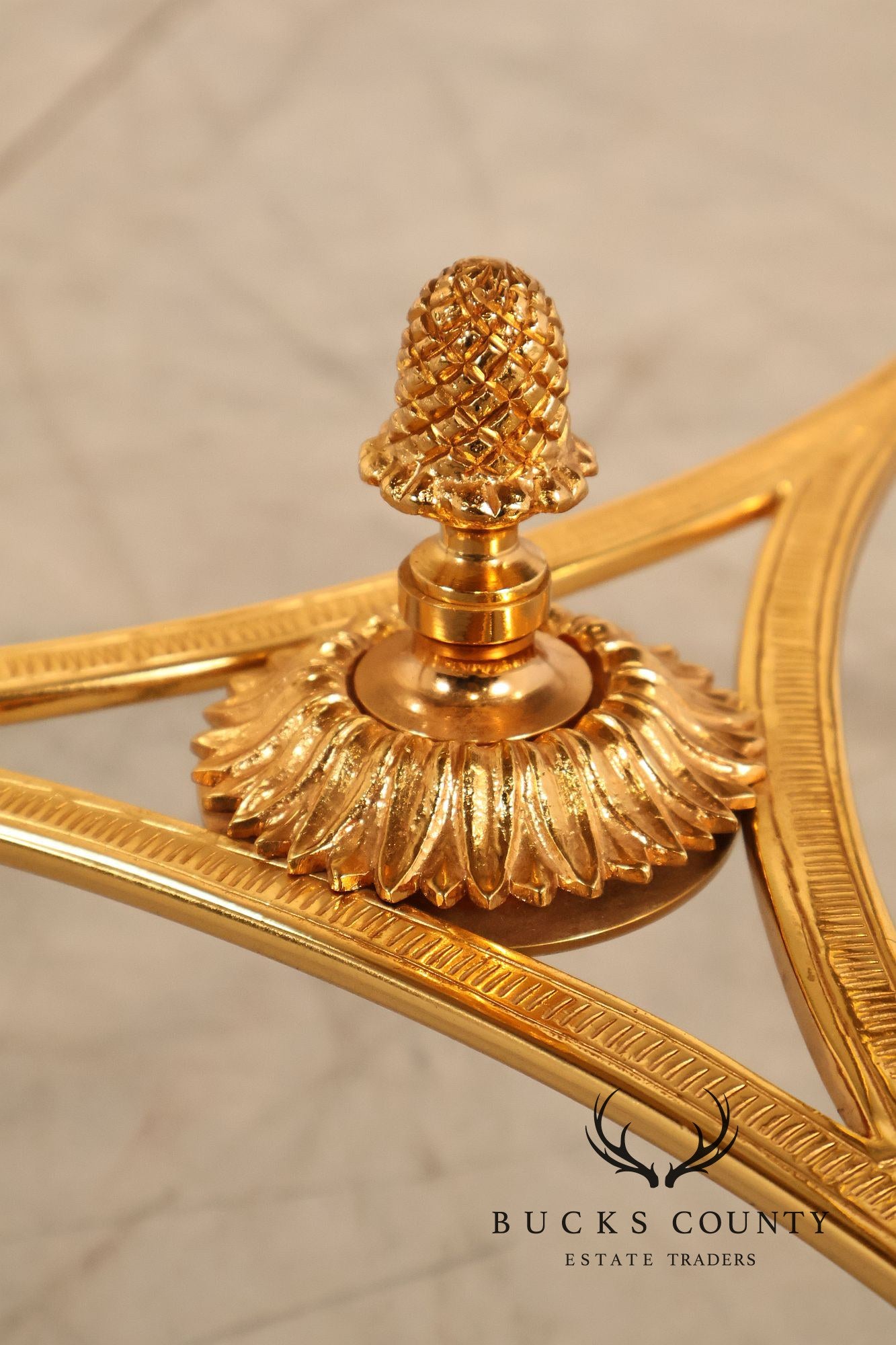 Neoclassical Style Pair of Marble Top Gueridon Side Tables