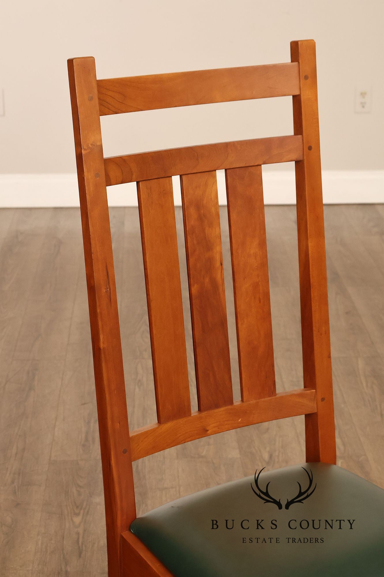 Stickley Cherry Harvey Ellis Mission Collection Pair Of Dining Chairs