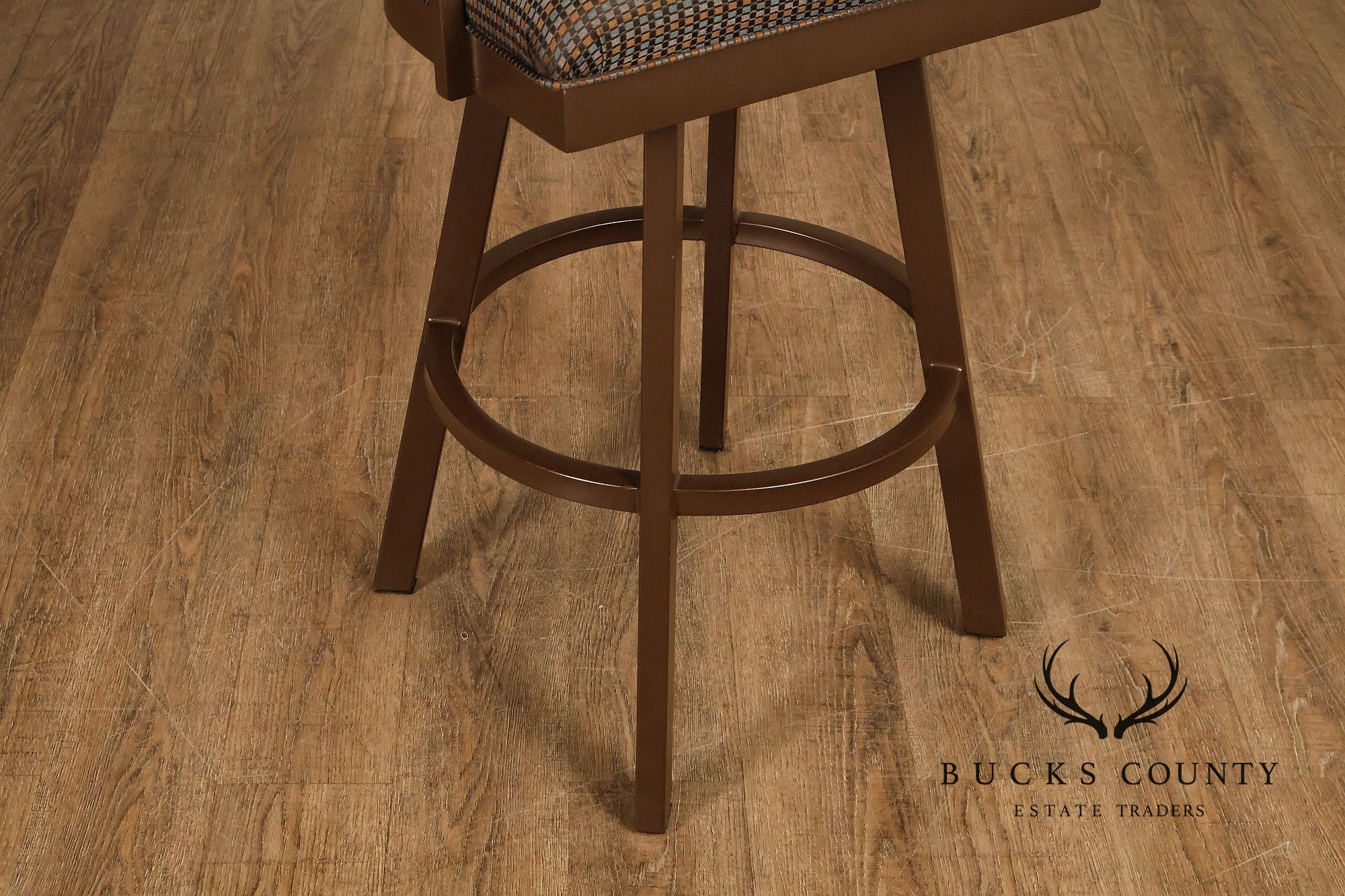 Tempo Industries Pair Of Swivel Bar Stools With Arms