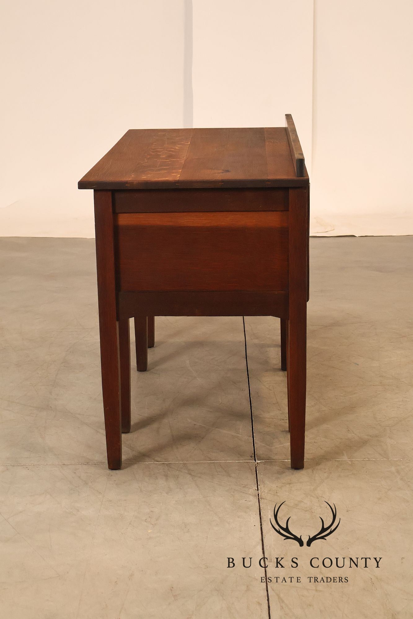 Antique Stickley Brothers Arts & Crafts Oak Vanity Desk
