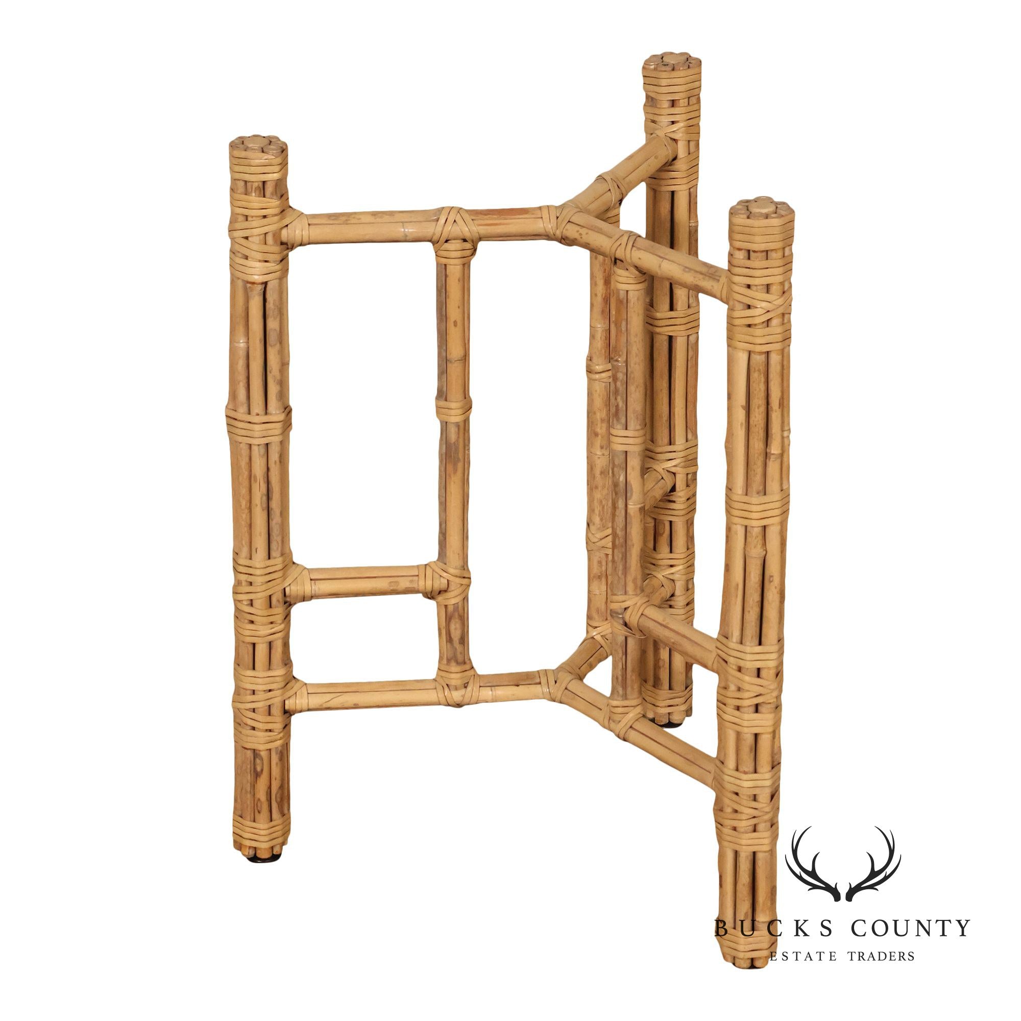 McGuire Bamboo Rattan Table Base