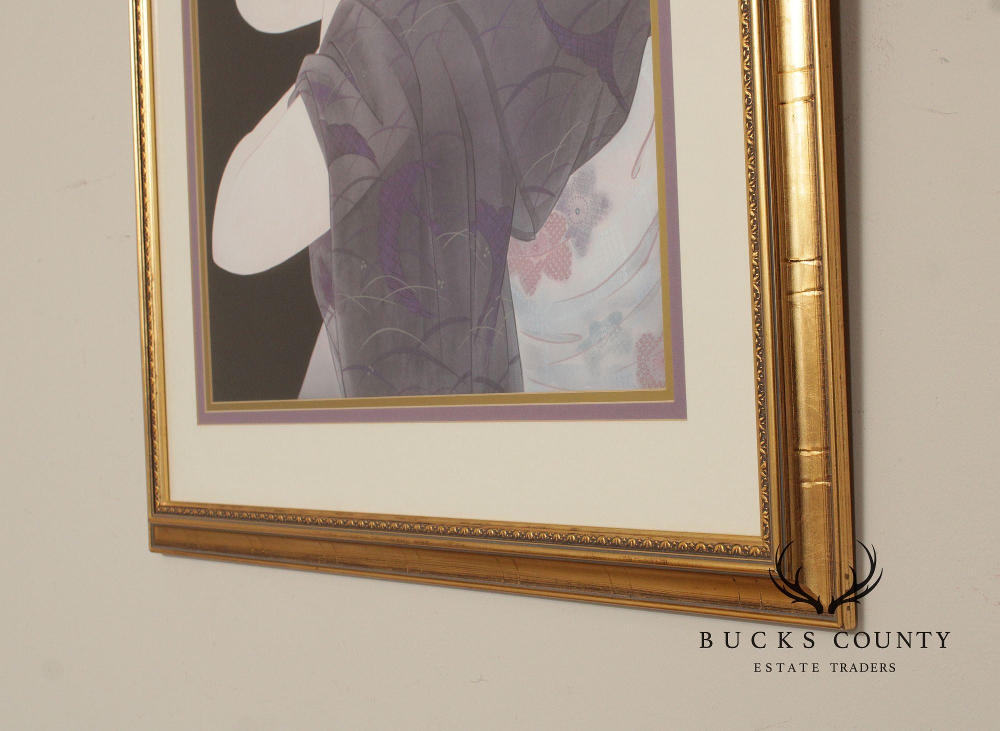 Vintage  Framed Print of a Japanese Woman