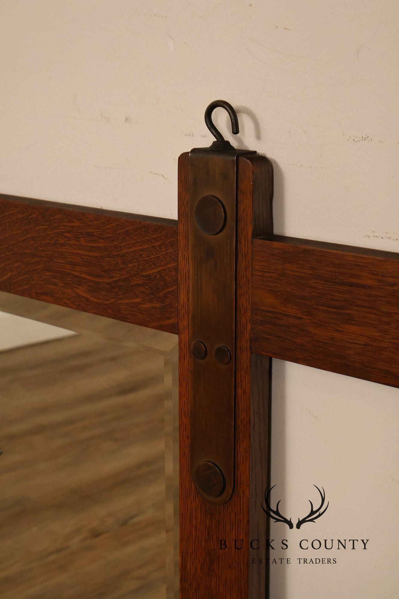 Stickley Brothers Hall Mirror Mission Style Old Coat Rack