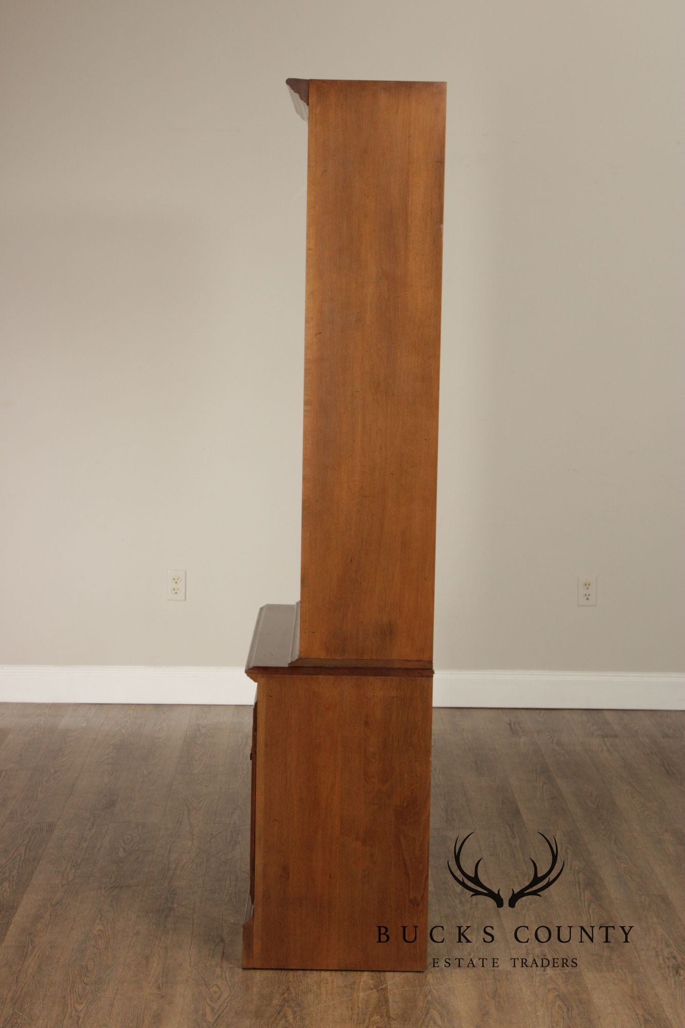 Ethan Allen Vintage Pair Of Maple Bookcases
