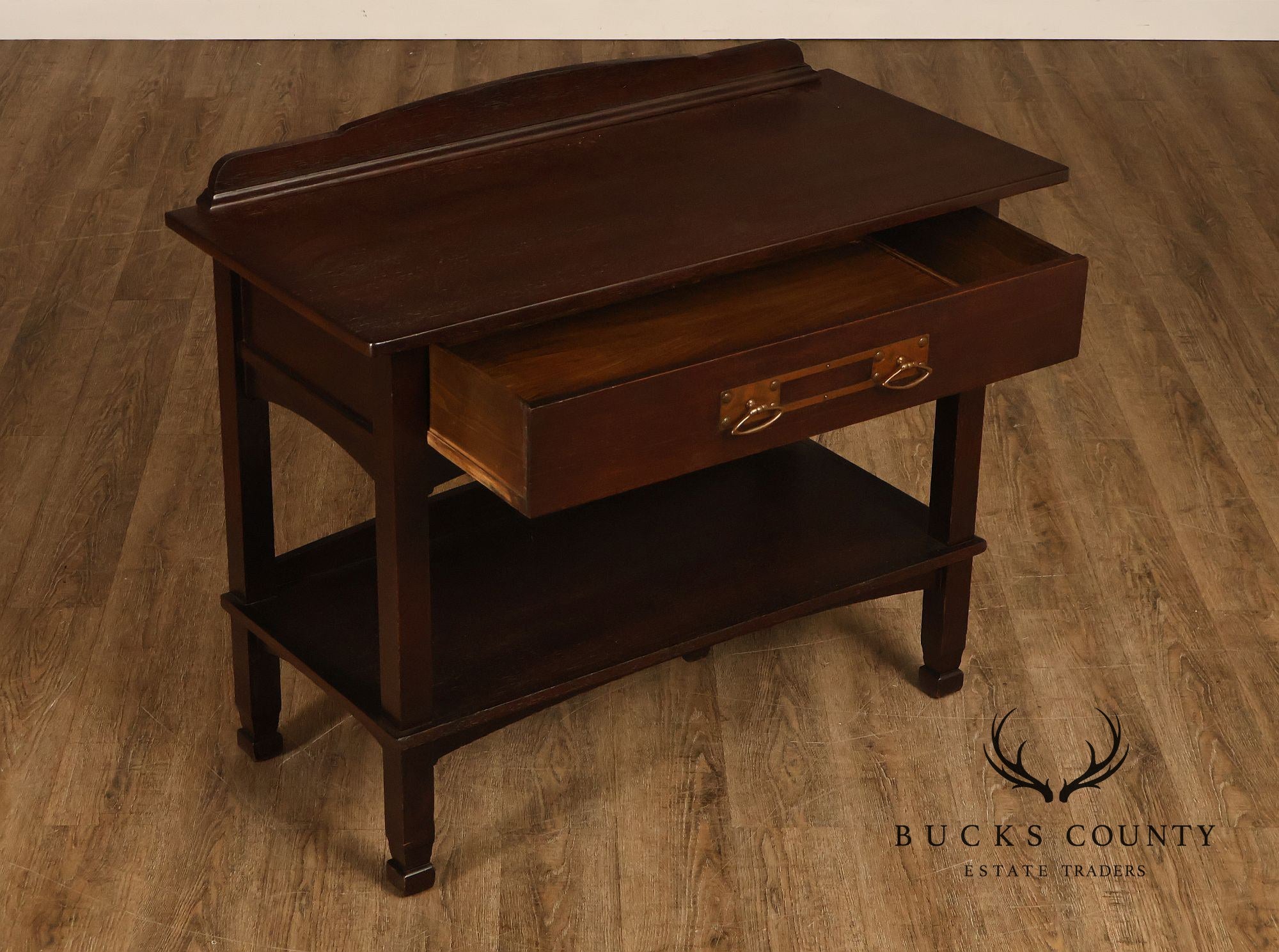 Antique Mission Oak Server Sideboard