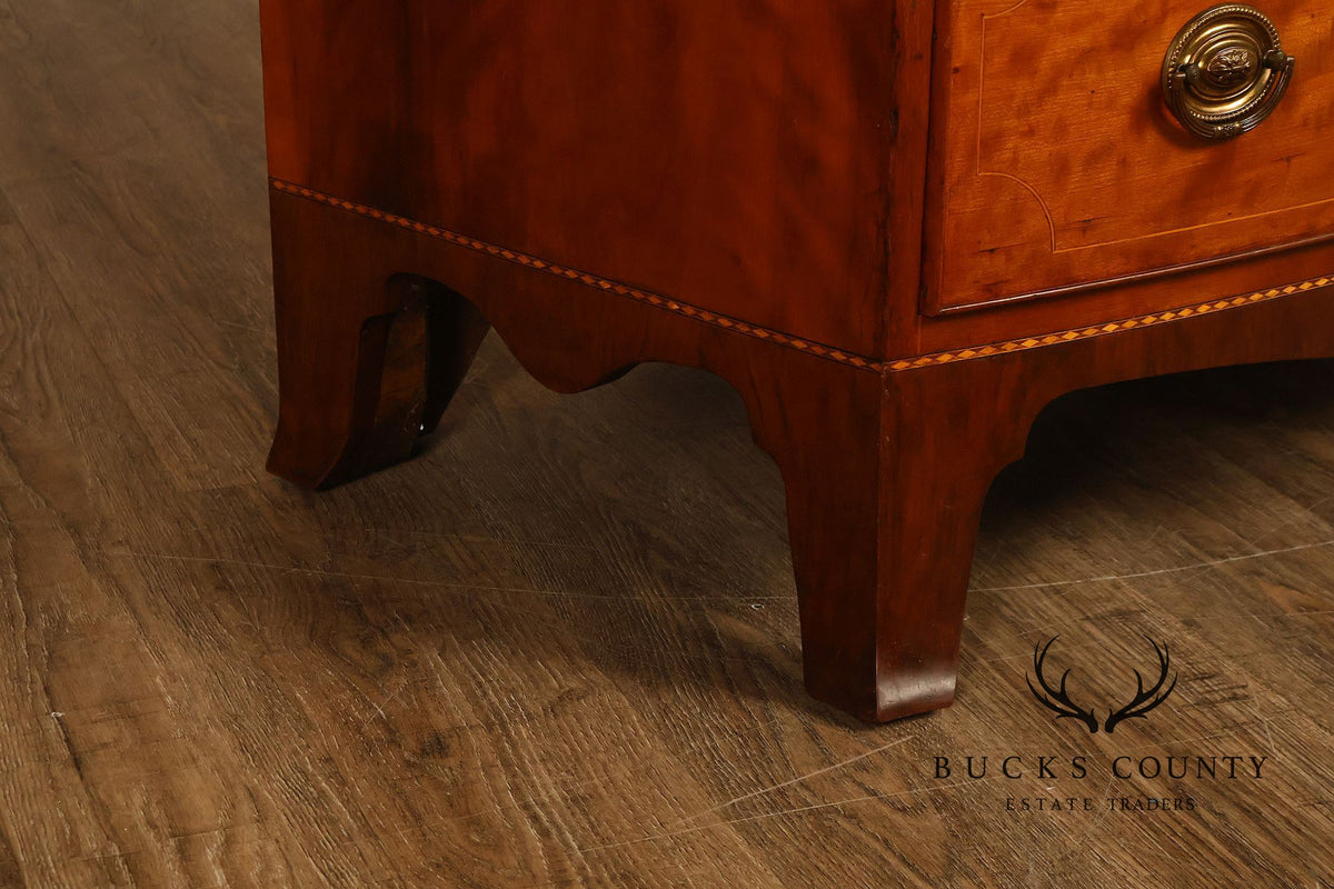 Federal Style Mahogany Bow Front Chest of Drawers