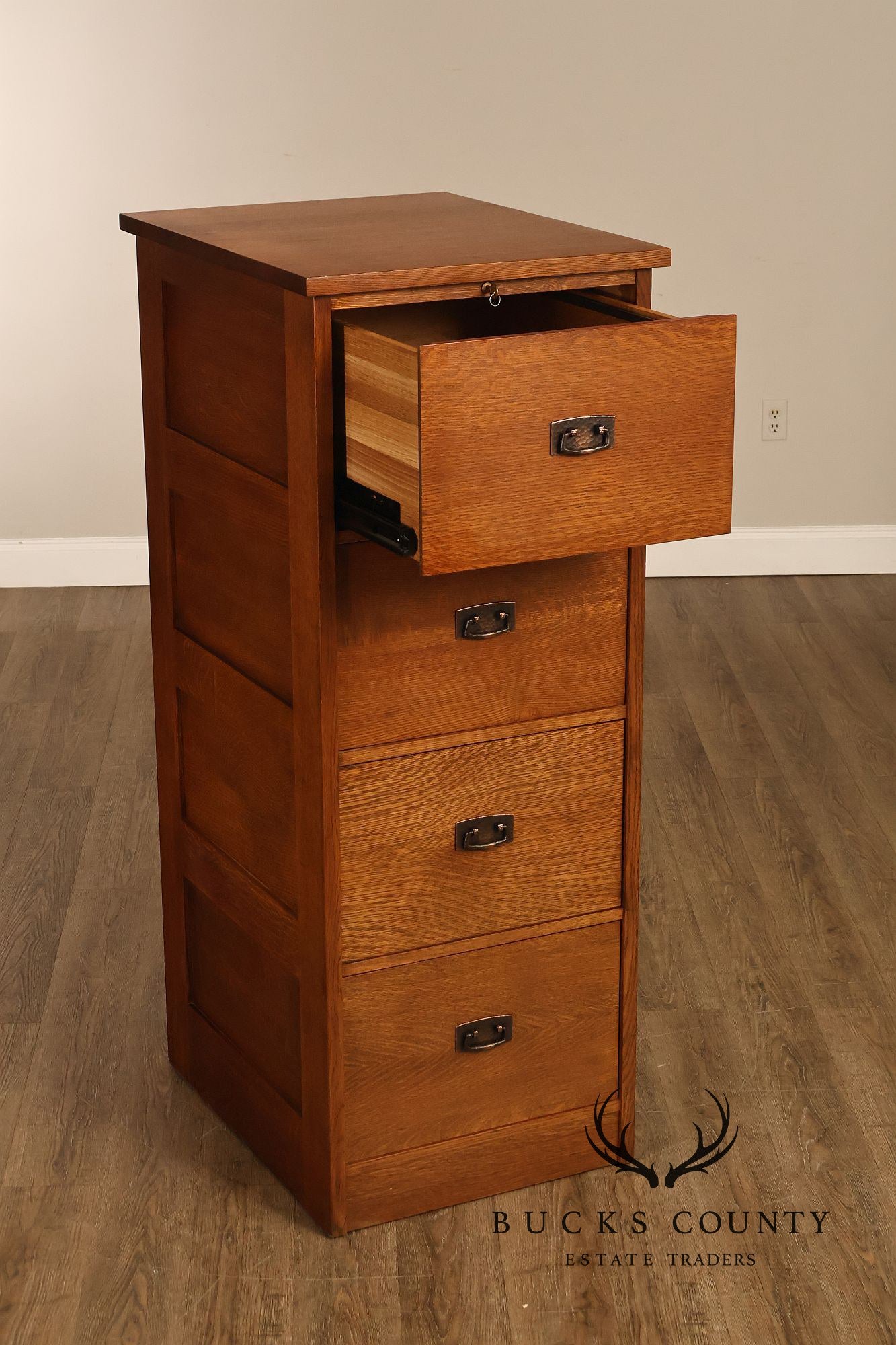 Stickley Mission Collection Oak Filing Cabinet