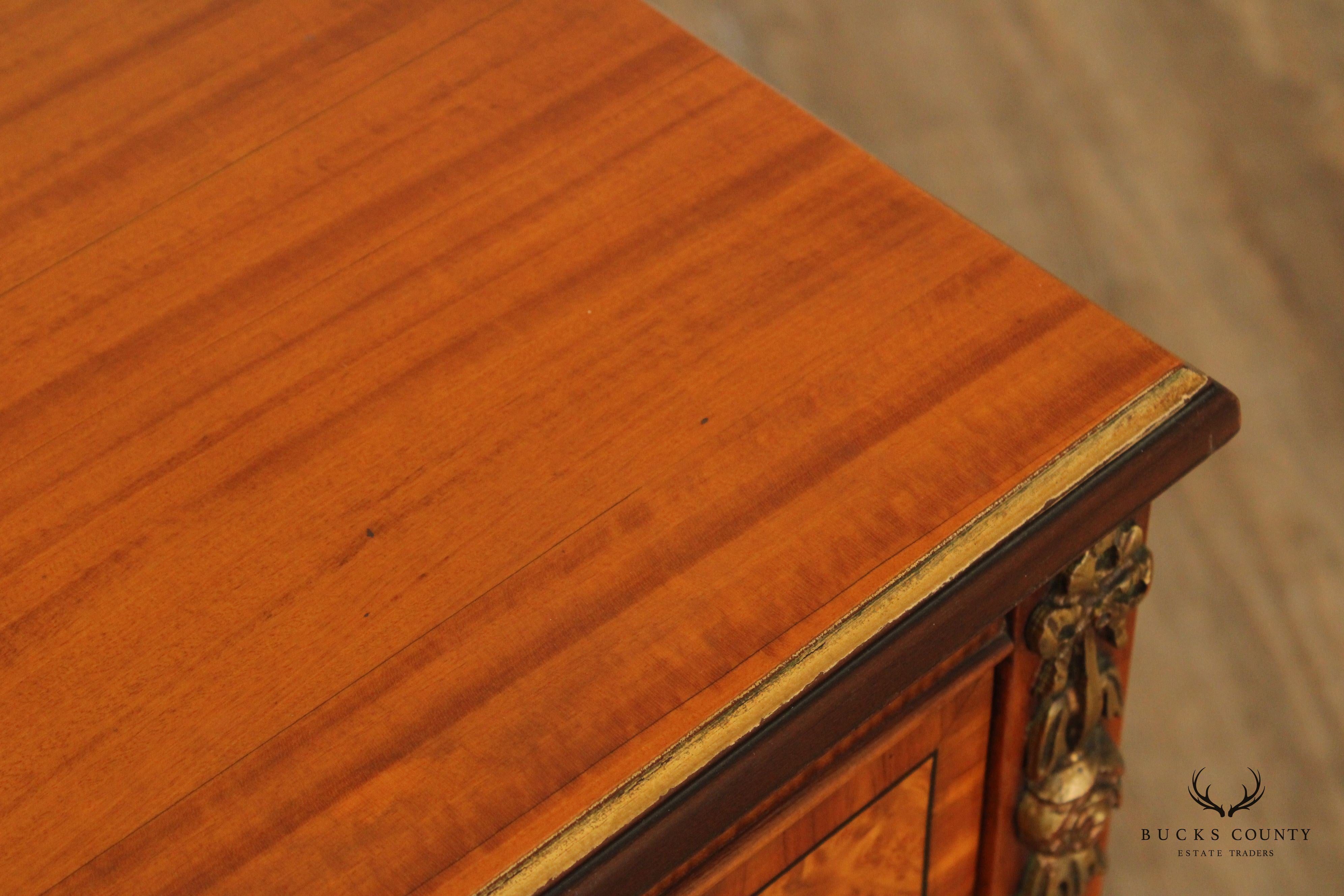 1930's French Napoleon III Style Marquetry Inlaid Dresser By John Stuart