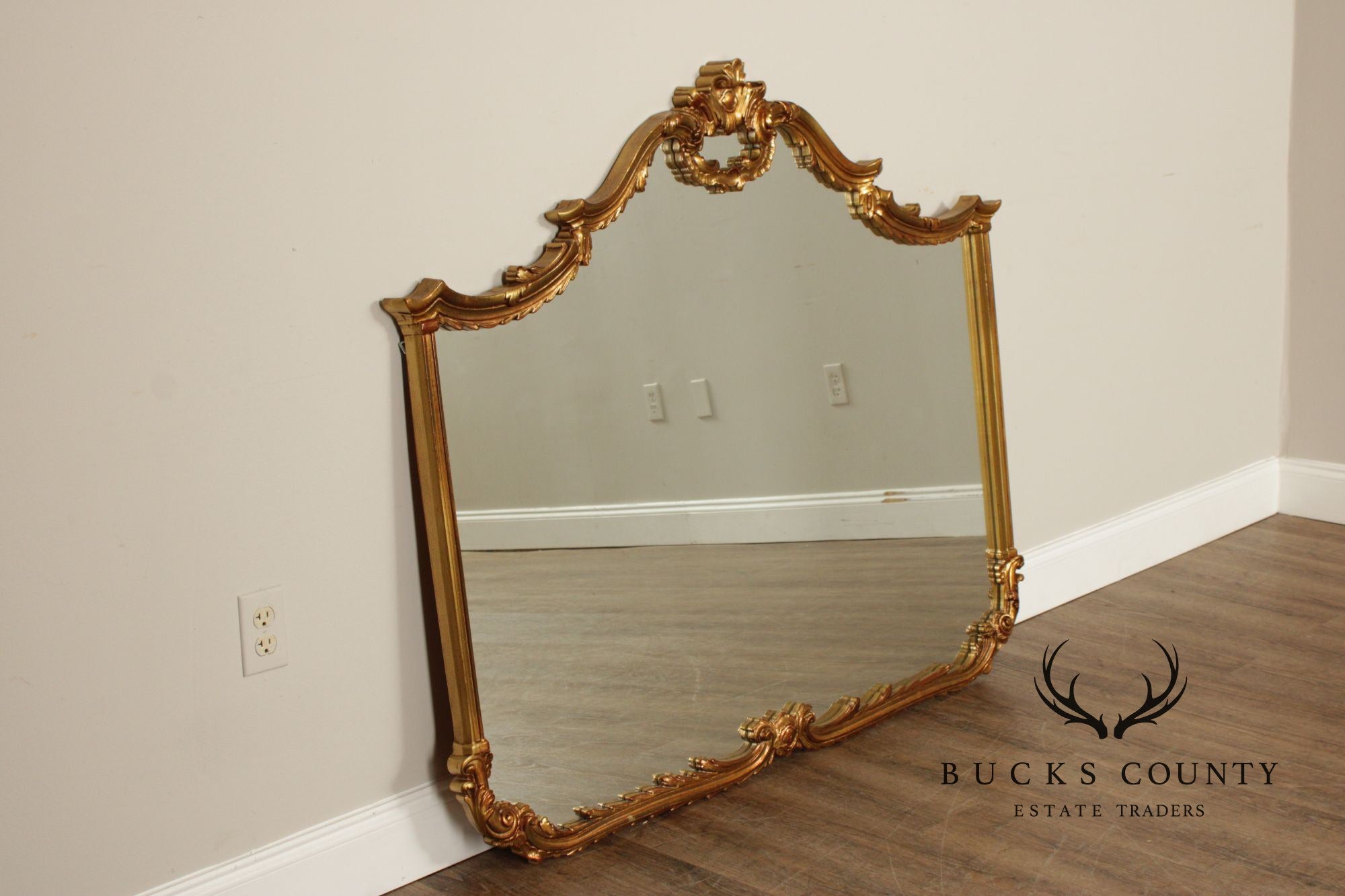 Carolina Mirror Georgian Style Gilt Painted Wall Mirror