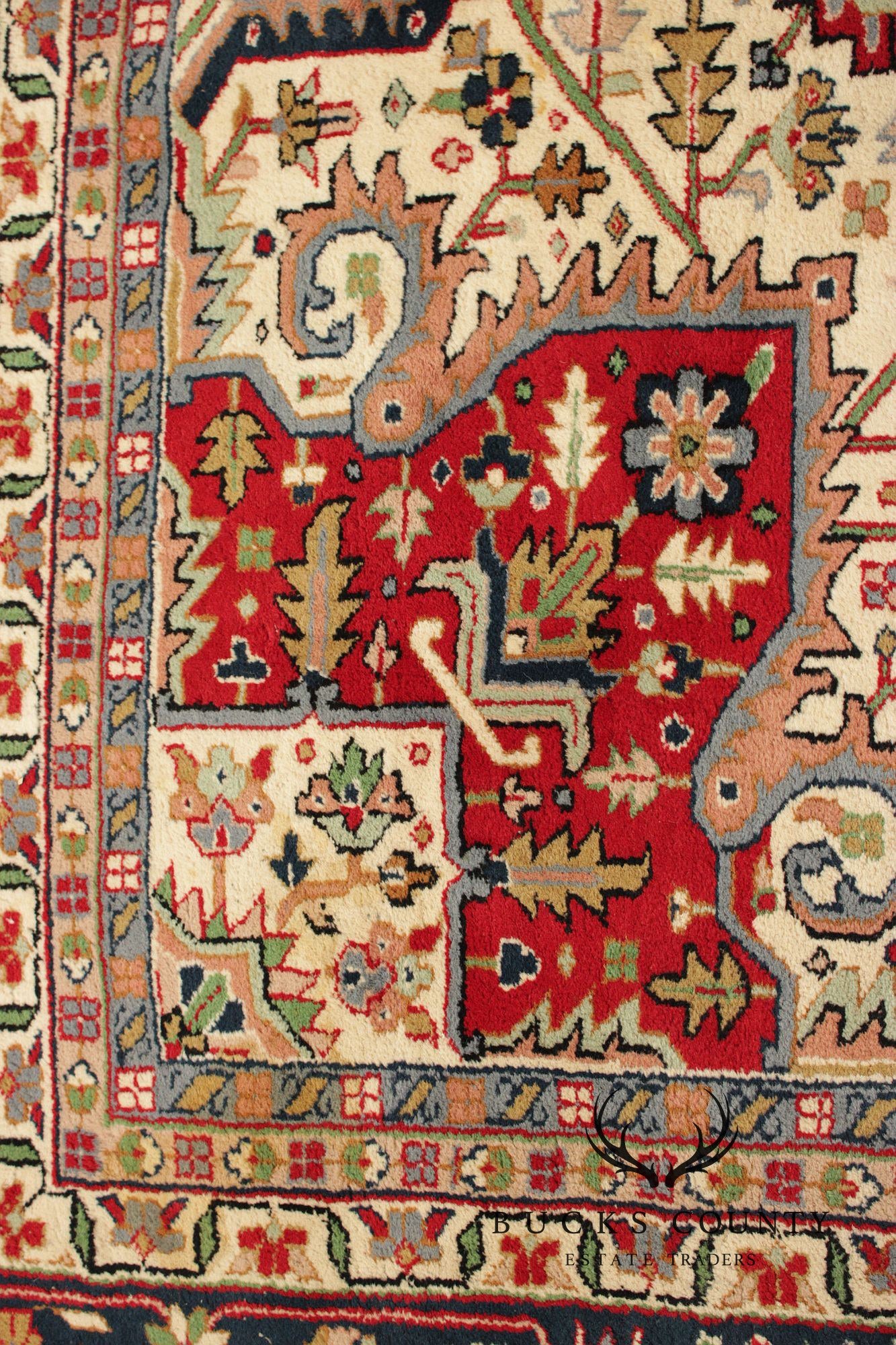 Heriz Style Wool Area Rug 12' 2" x 16' 4"