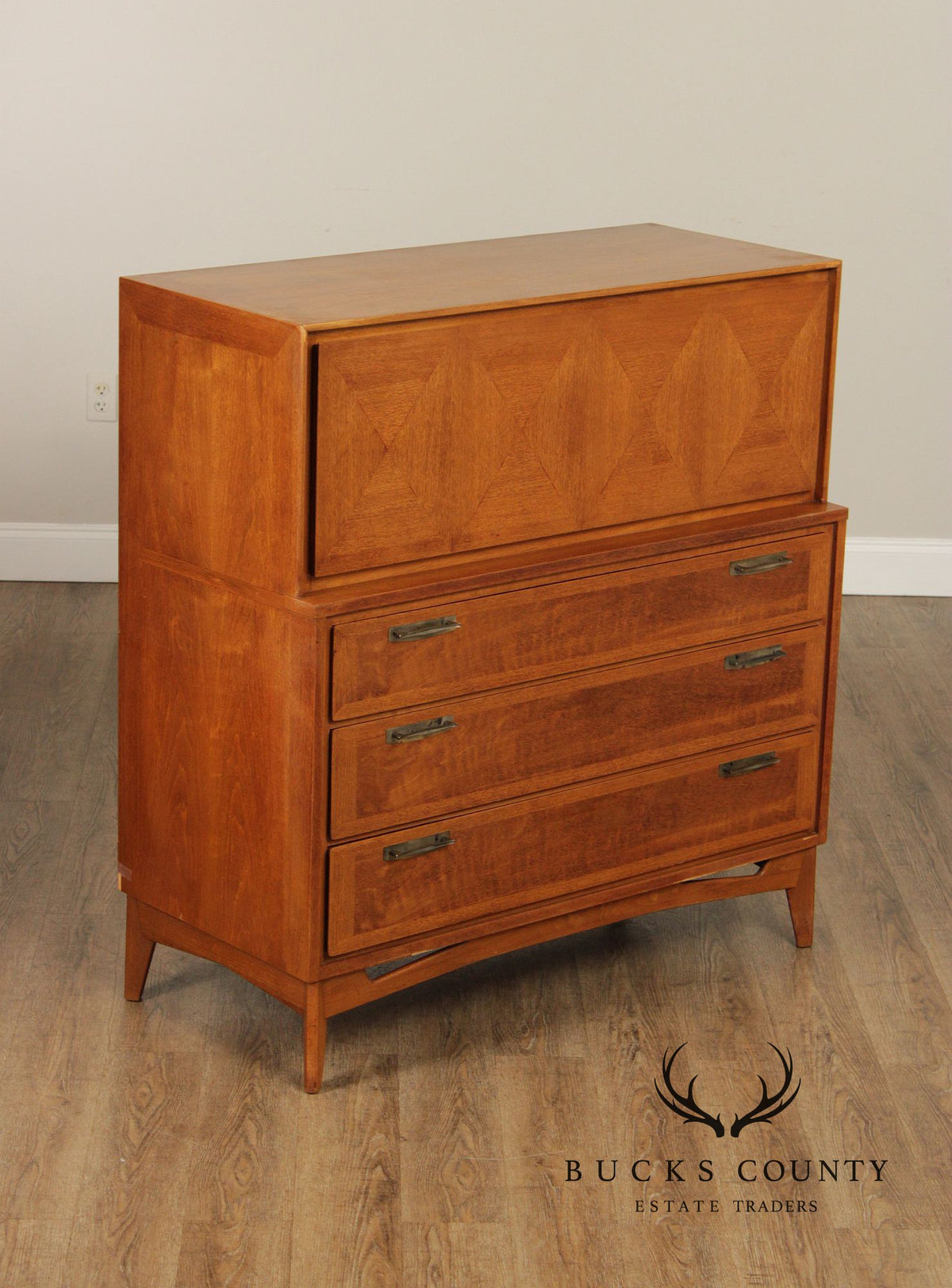 Red Lion Furniture Company Mid-Century Modern Tall Chest