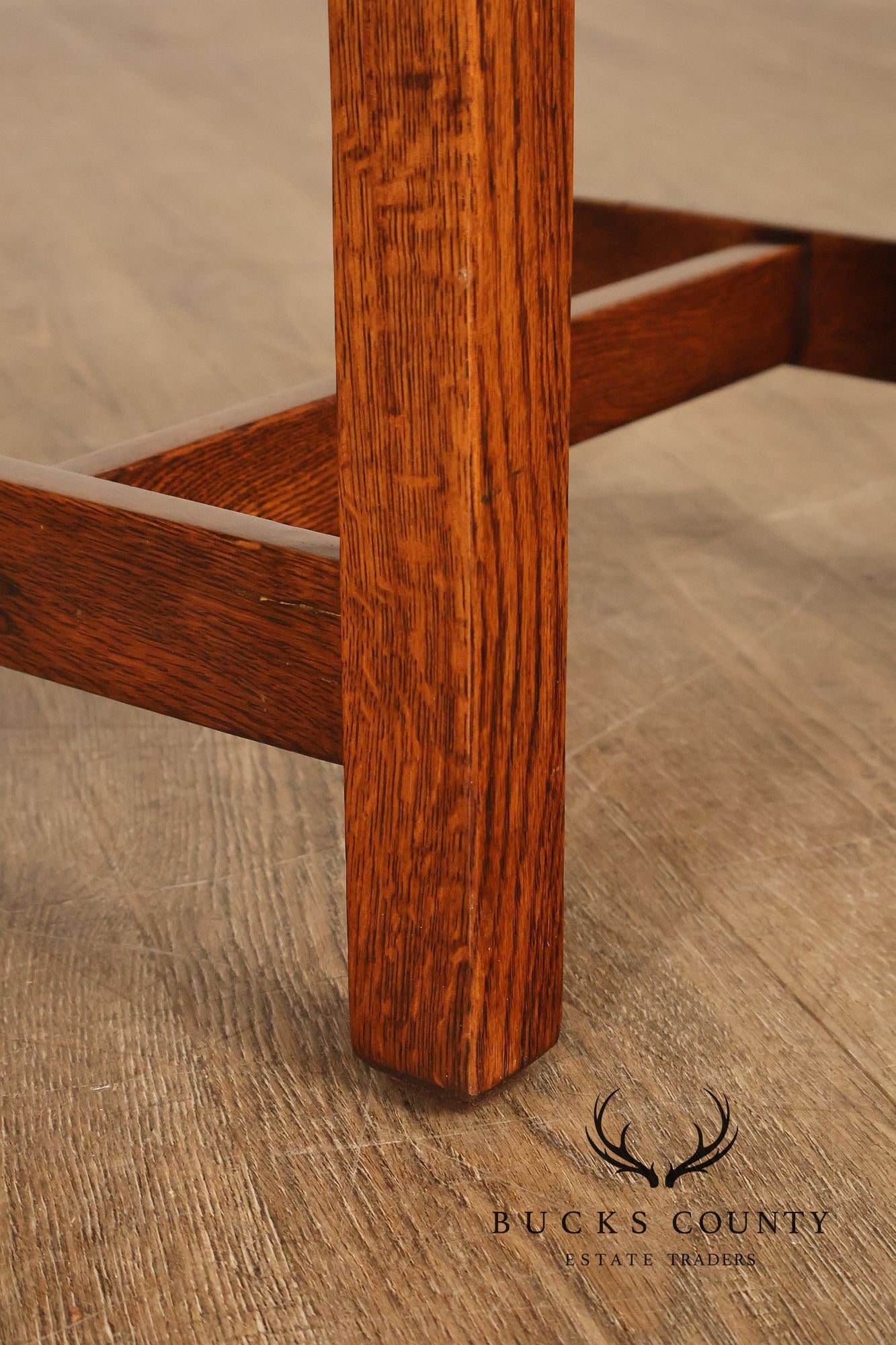 Antique Stickley Brothers Mission Oak Arts And Crafts Footstool Ottoman