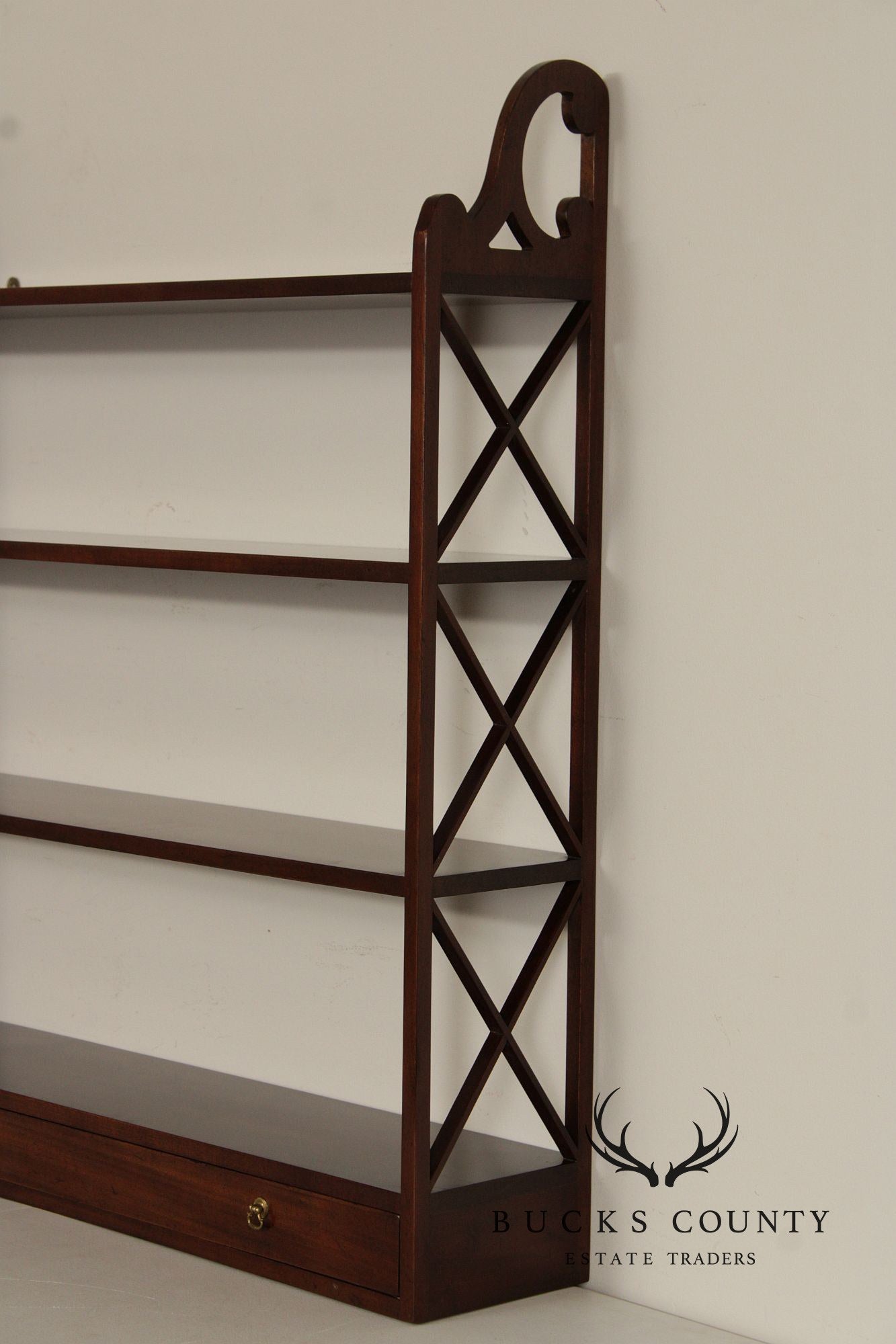 Kittinger Williamsburg Adaptation Mahogany Wall Shelf