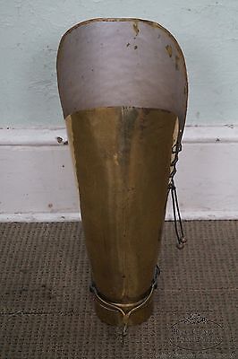 English Brass Boot Umbrella Cane Stand