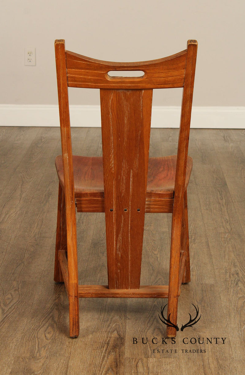 Brandt Ranch Oak Corner Writing Desk and Chair