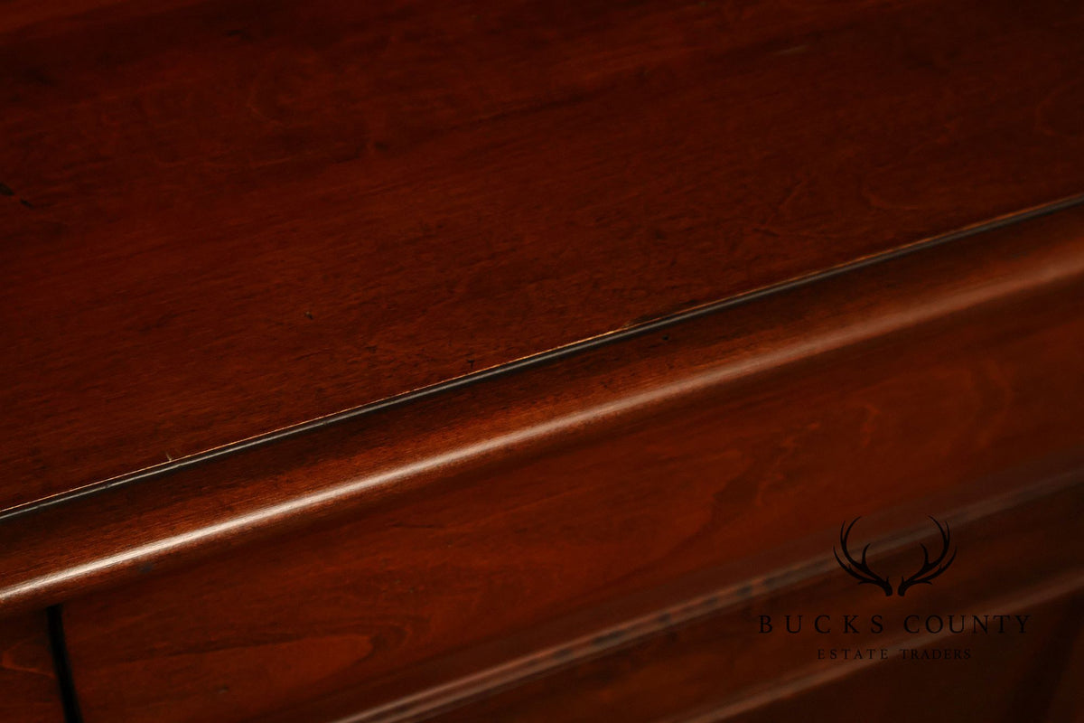 Ethan Allen 'British Classics' Carved Maple And Birch Sideboard