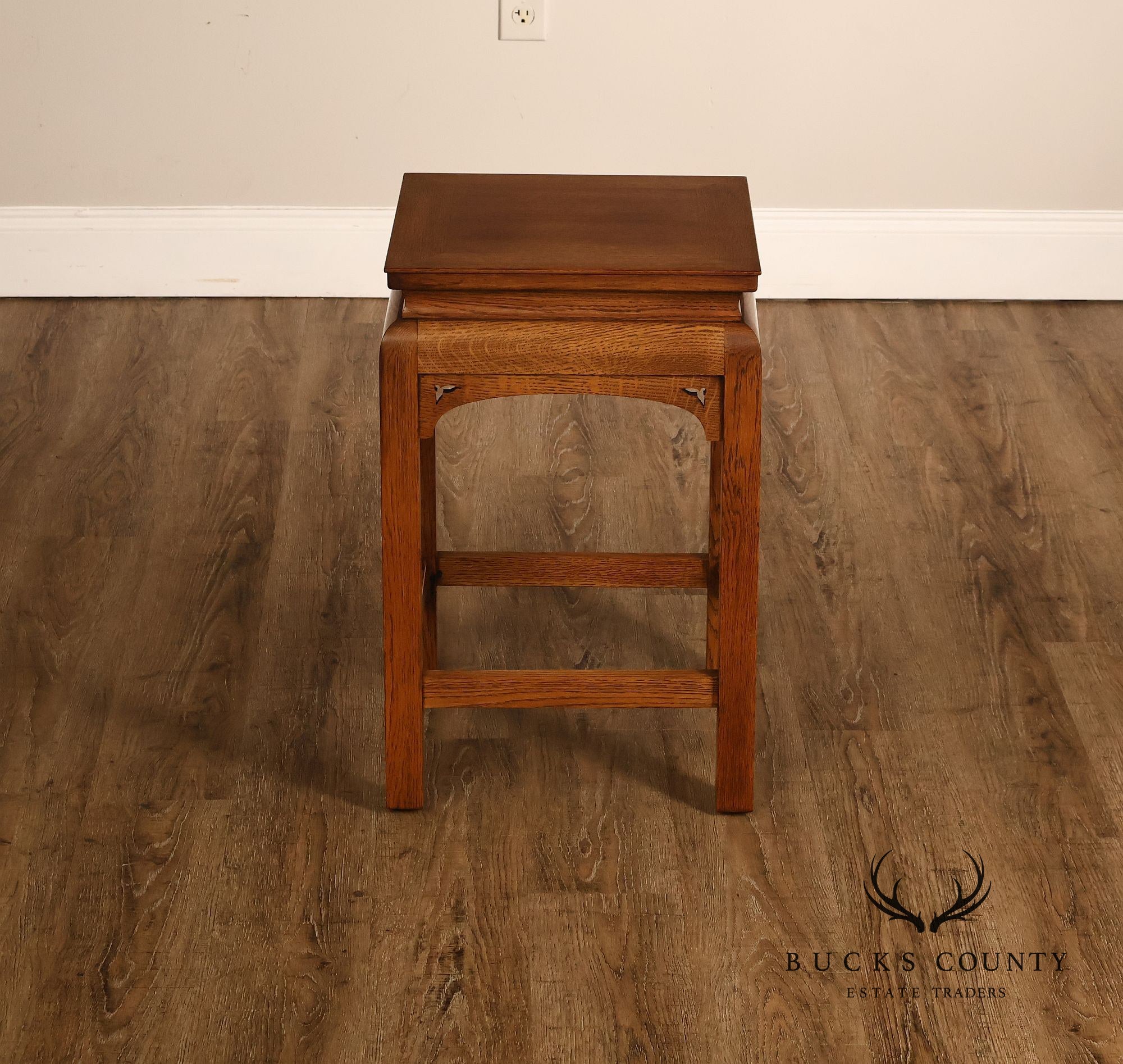 Stickley Mission Style Oak Square Accent Table