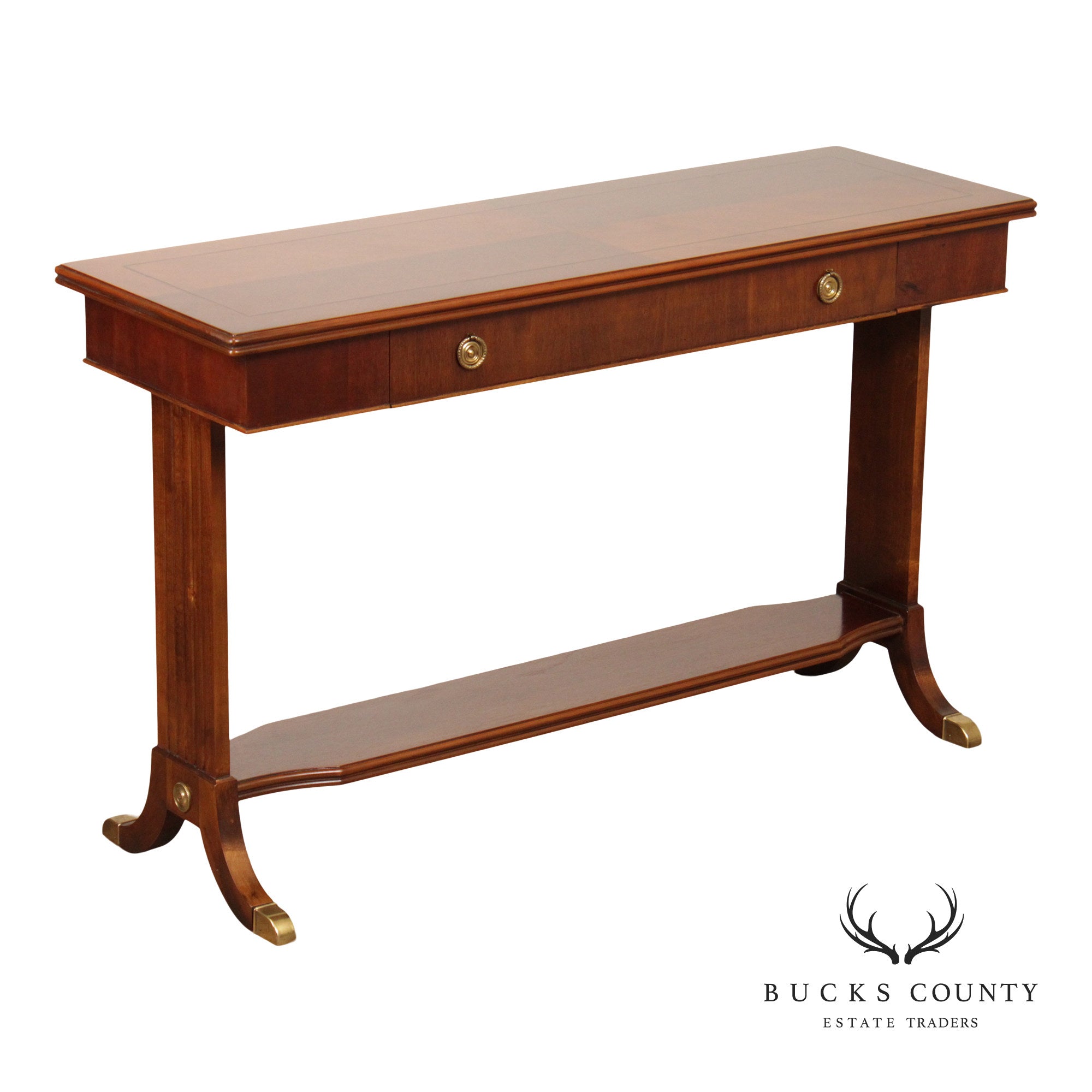 Lane Regency Style Mahogany Console Table
