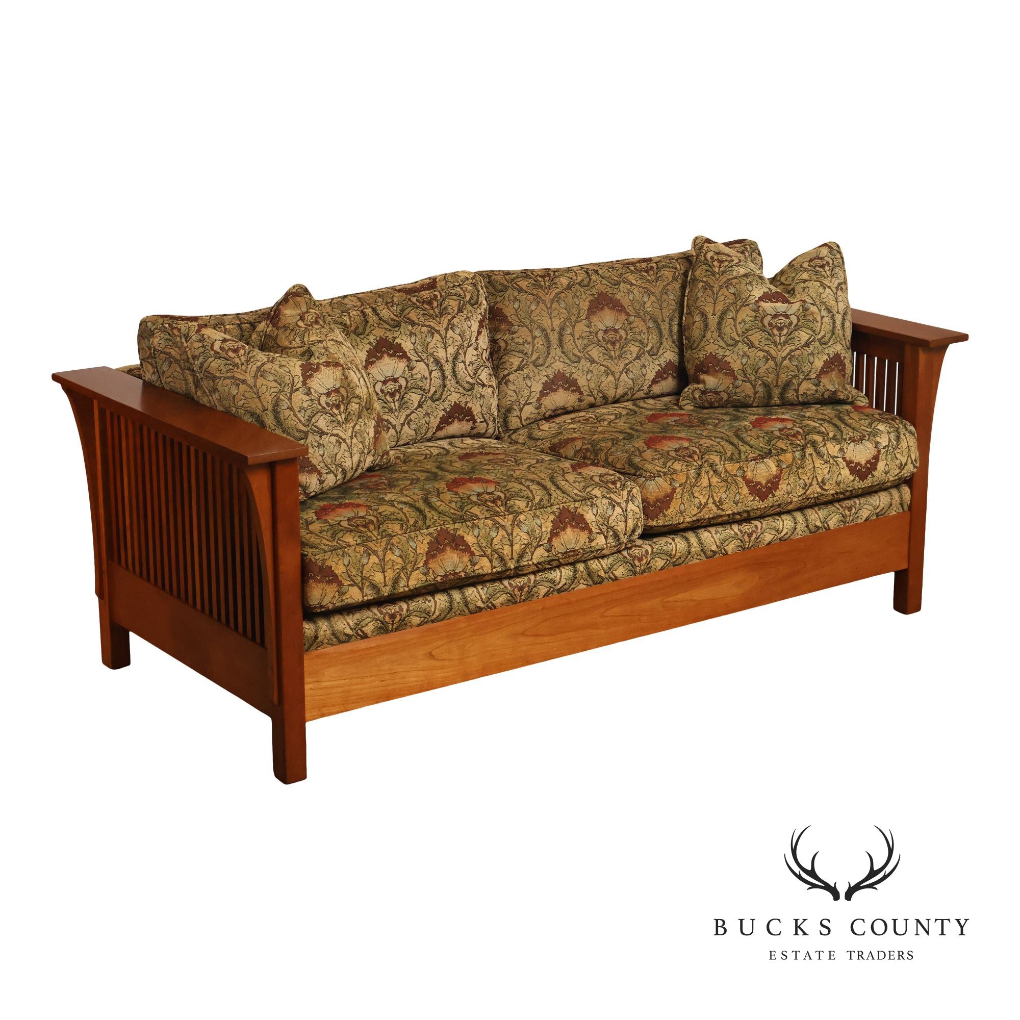 Stickley Mission Collection 'Fayetteville' Cherry Frame Sofa