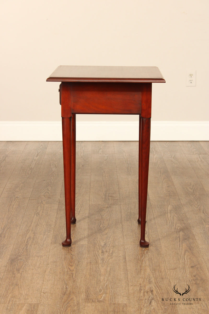 Eldred Wheeler Queen Anne Style Cherry Side Table