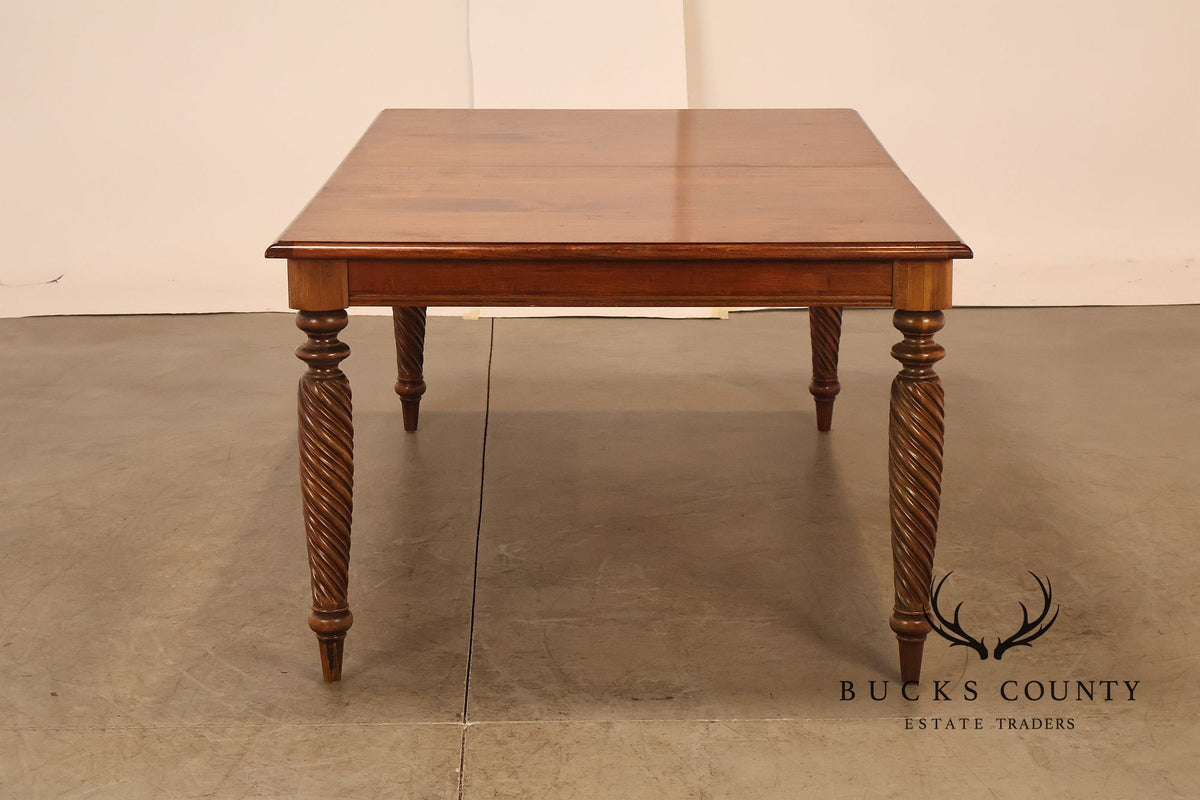 Ethan Allen British Classics Maple And Birch Dining Table