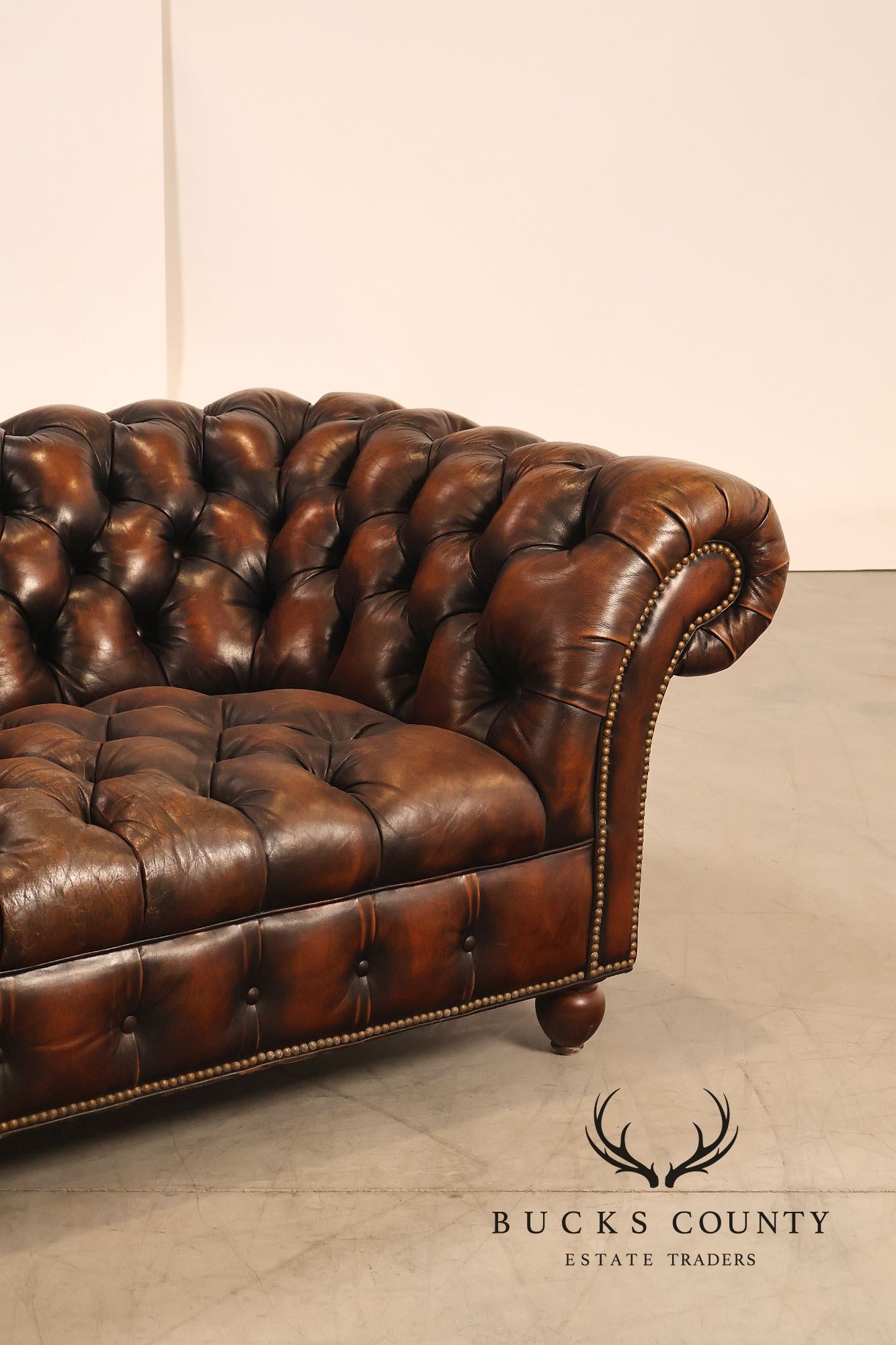 Hancock & Moore Leather Chesterfield Sofa