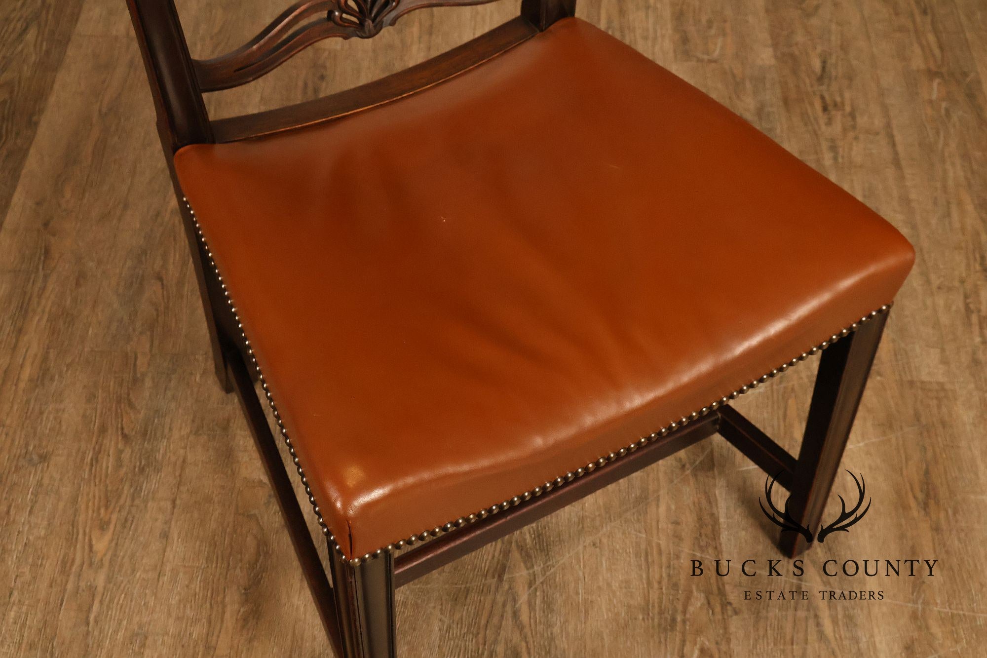 Scottish Chippendale Style Set Of Twelve Ribbon Back Mahogany Dining Chairs