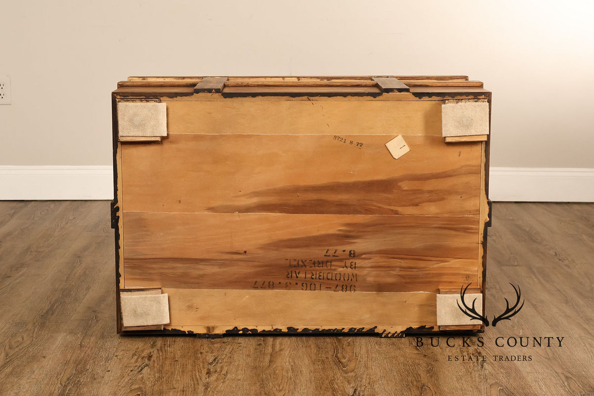 Drexel 'Woodbriar' Campaign Style Coffee Table