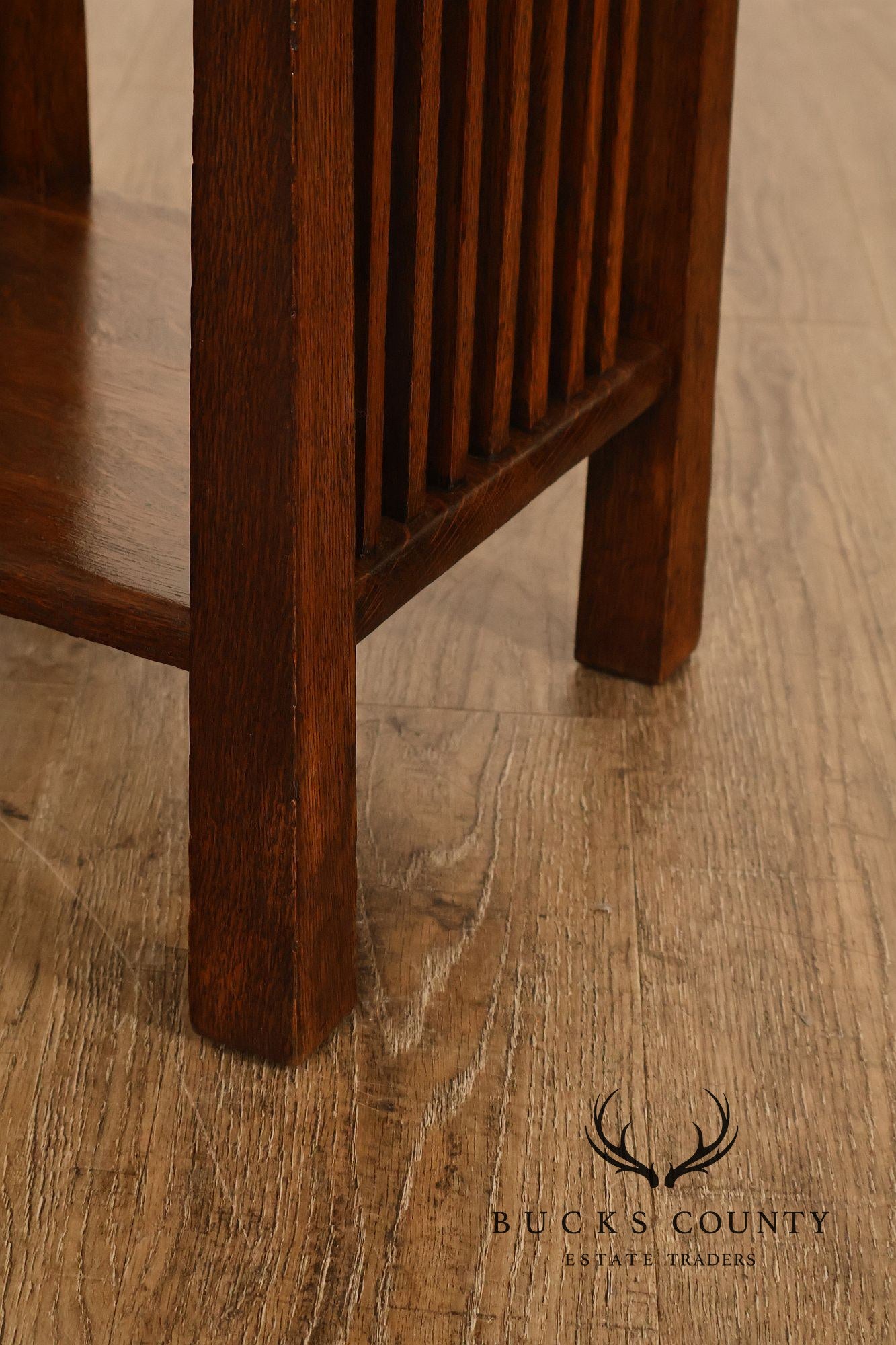 Michigan Chair Company Antique Mission Oak Spindle Side Table