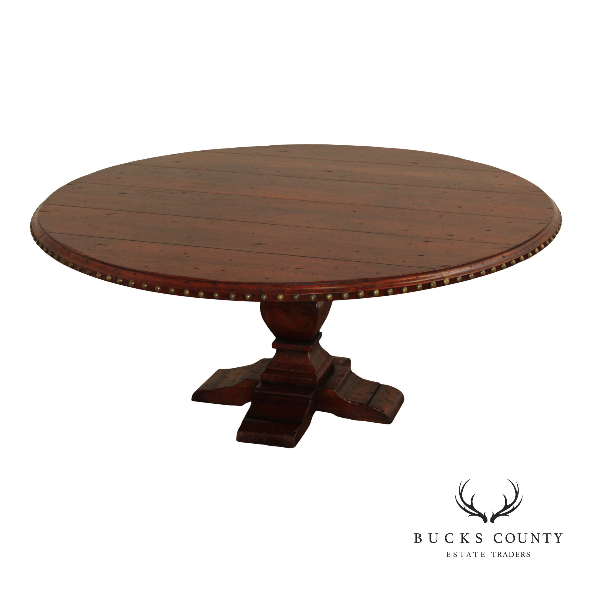 Spanish Revival Style 73" Round Dining Table