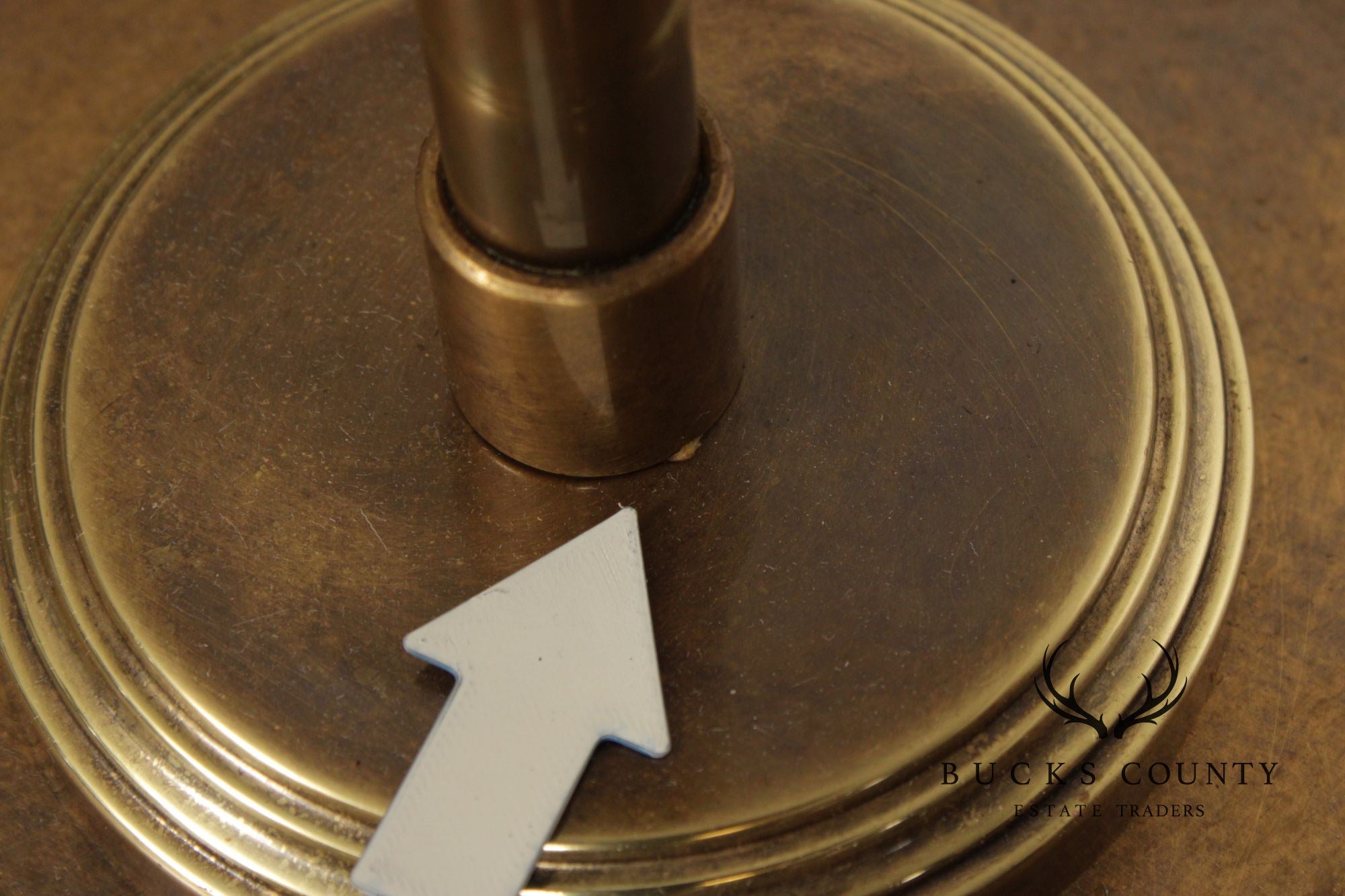 Leviton Mid-Century Modern Style Brass Adjustable Floor Lamp