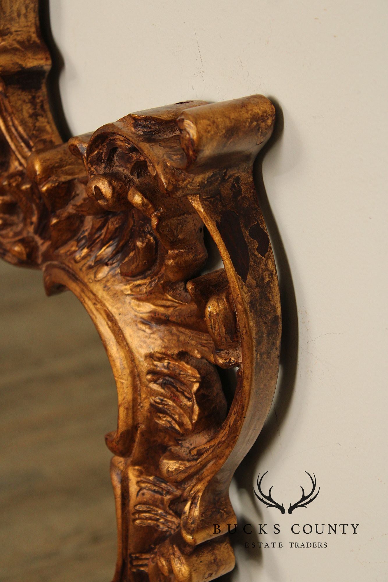 John Richard Rococo Style Gilt Carved Frame Wall Mirror