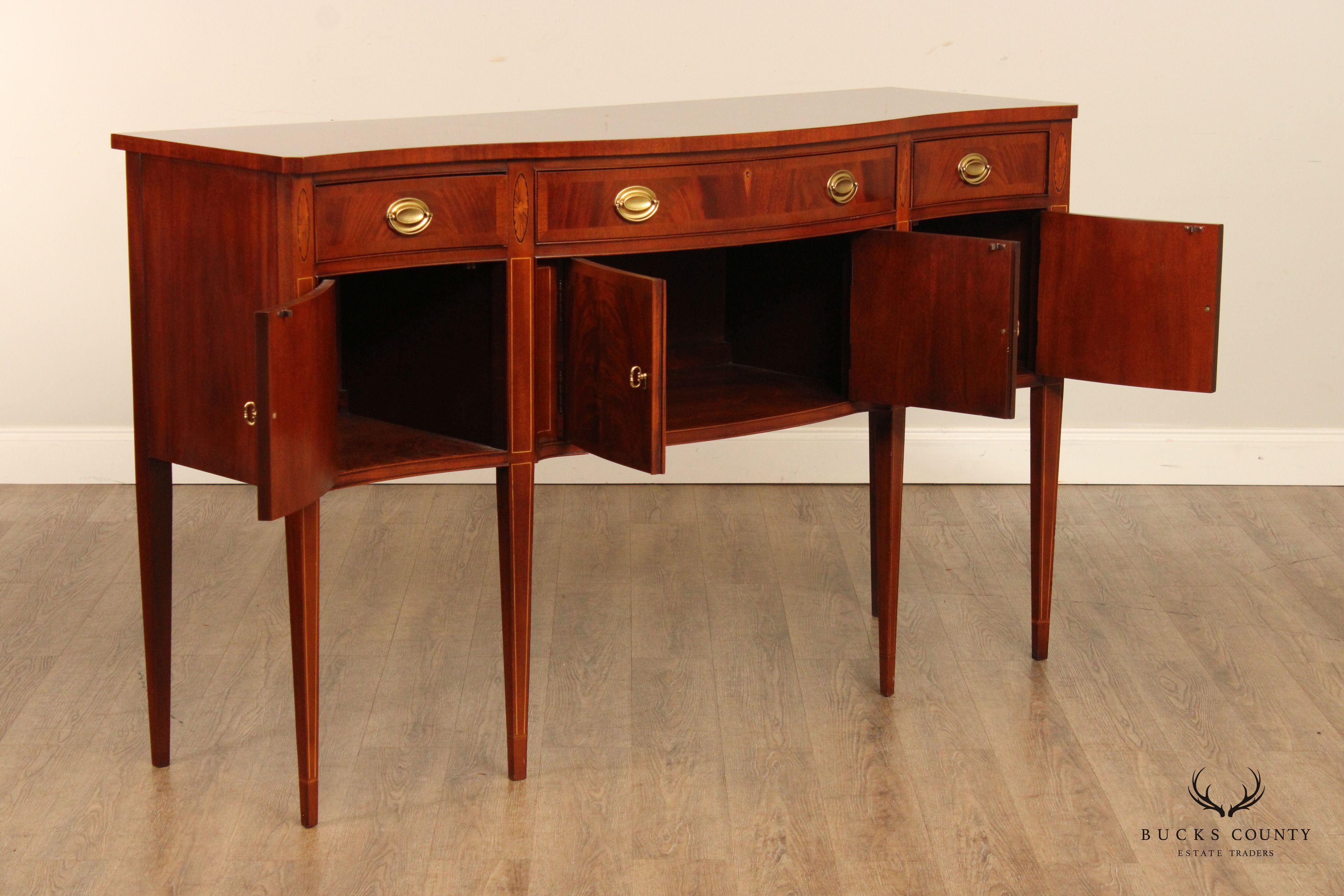 Hickory Chair Hepplewhite Style Mahogany Sideboard
