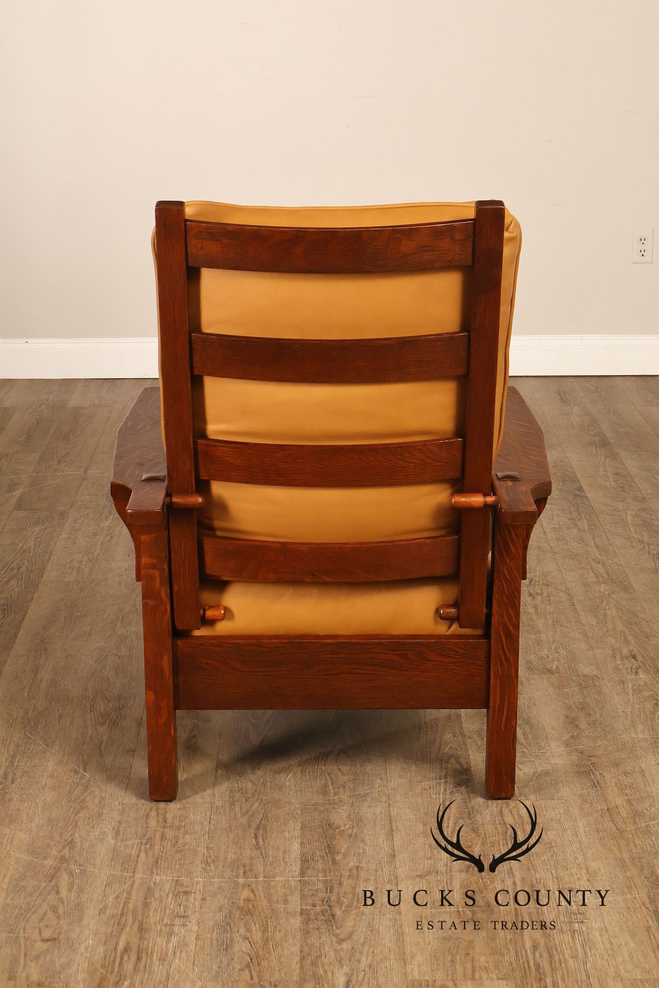 Gustav Stickley Antique Mission Oak Morris Chair Model 346