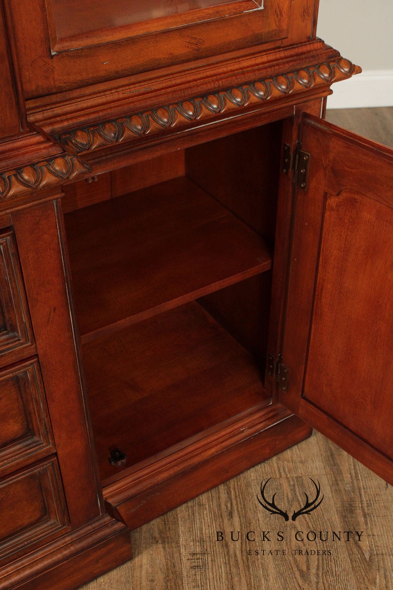 Hickory White Four Door China Cabinet