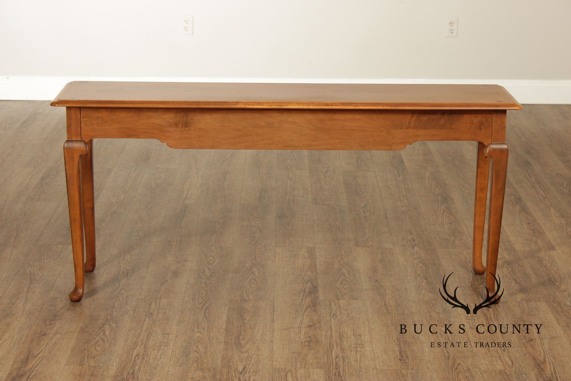 Ethan Allen Heirloom Nutmeg Solid Maple Console Table
