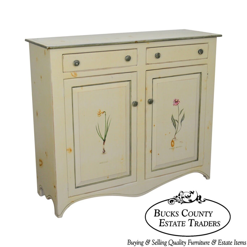 American Heritage Hand Painted Country Style Cupboard or Cabinet