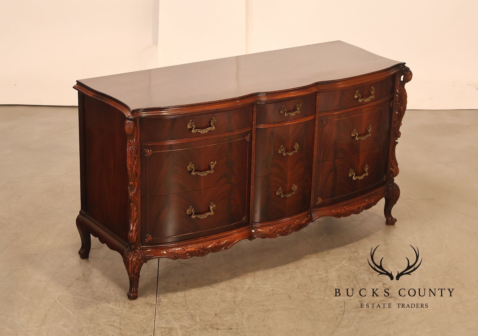 Vintage 1940s Mahogany Chest of Drawers