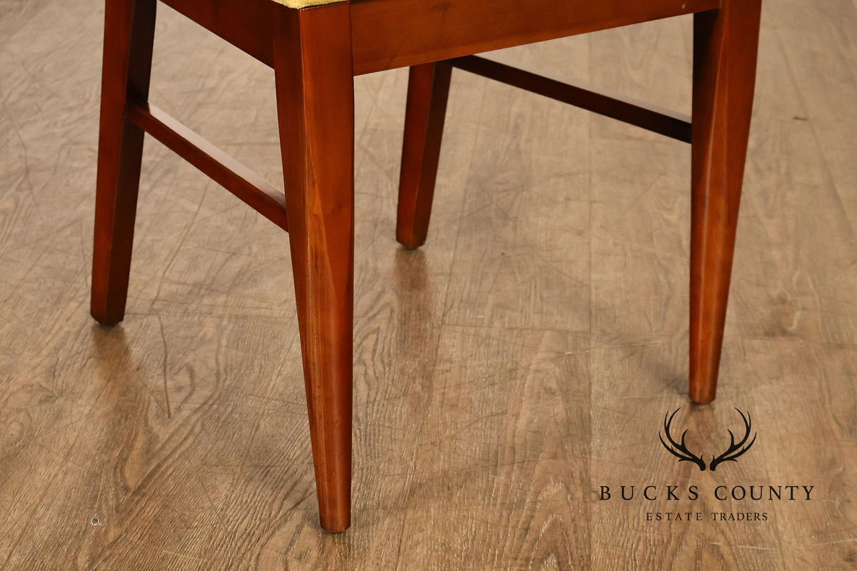 Mid Century Modern Set of Six Walnut Dining Chairs
